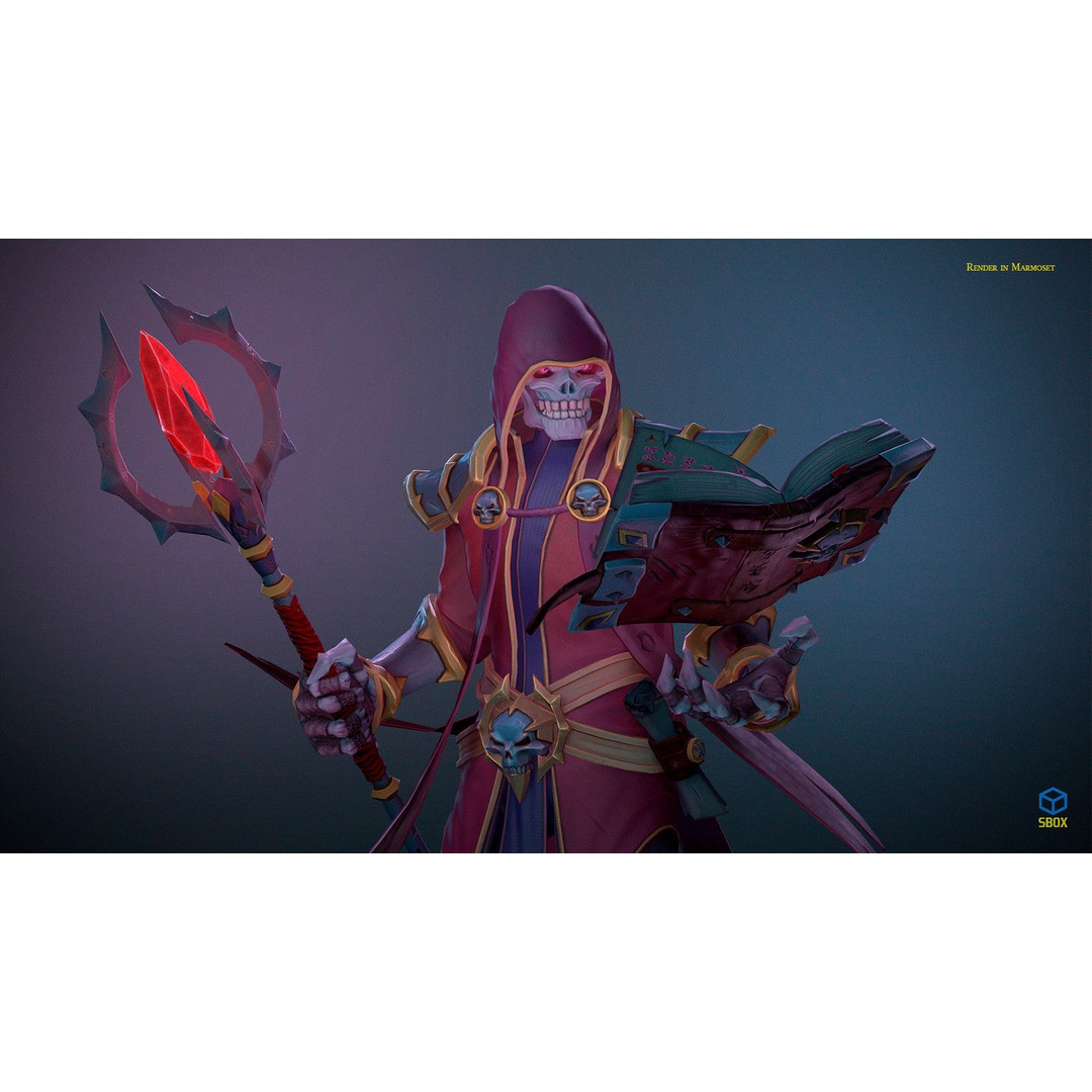 Skeletons Pack 2 3D Model – Low Poly Rigged Fantasy Characters, FBX - View 10