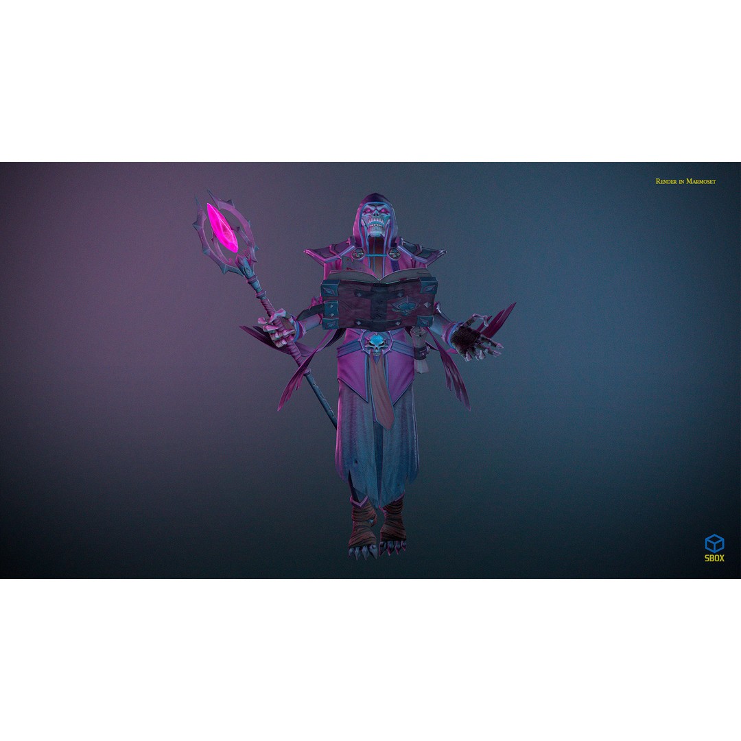 Skeletons Pack 2 3D Model – Low Poly Rigged Fantasy Characters, FBX - View 12