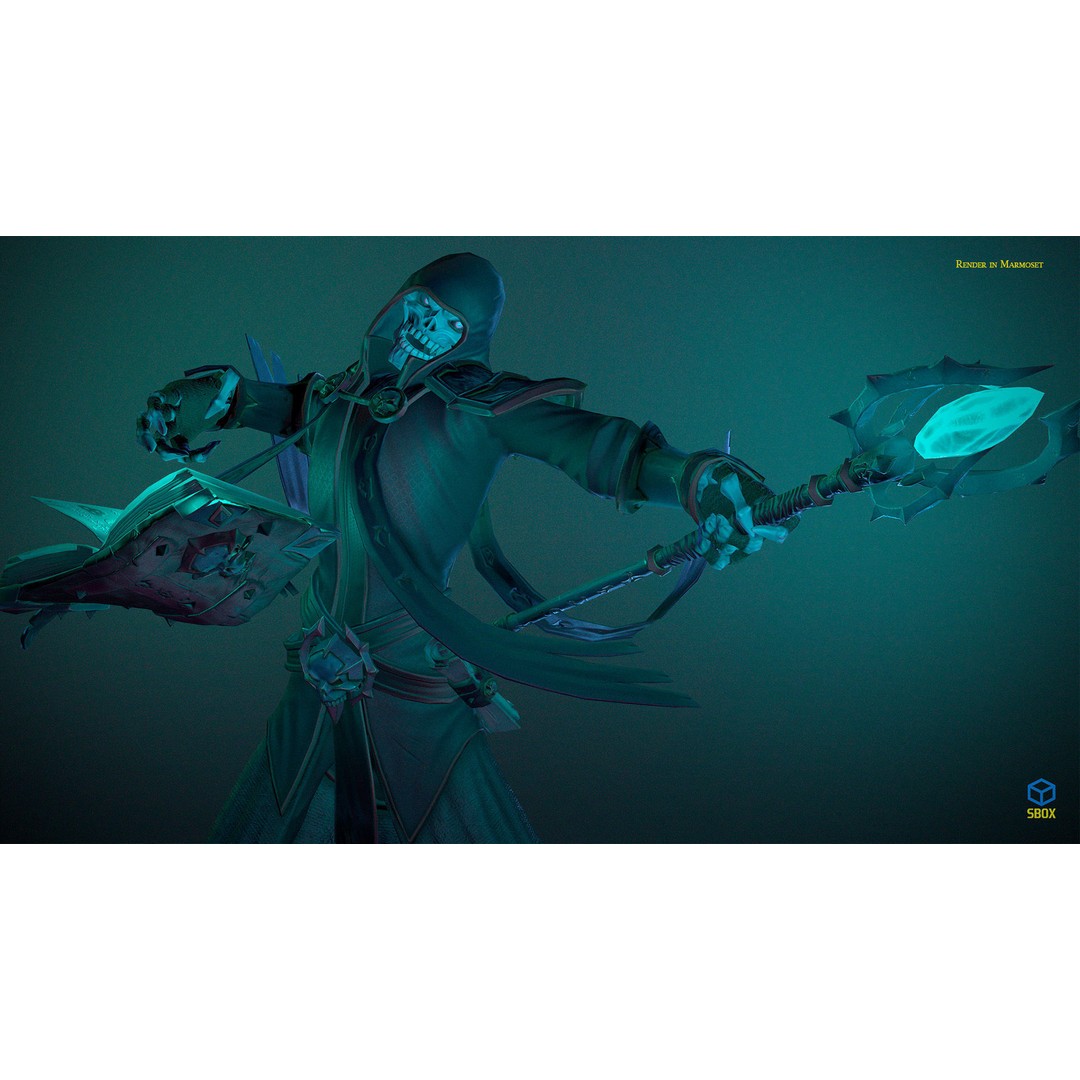Skeletons Pack 2 3D Model – Low Poly Rigged Fantasy Characters, FBX - View 15
