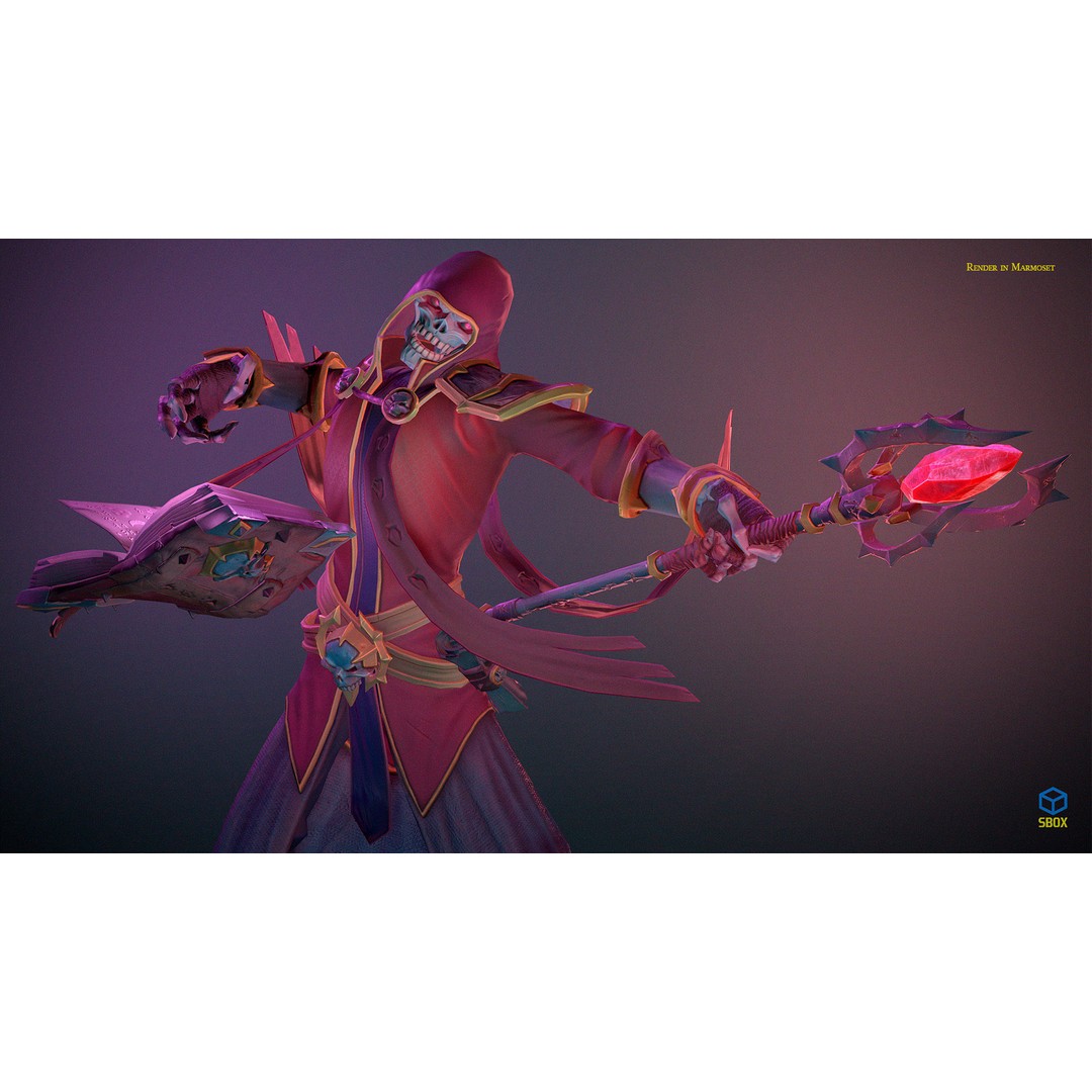 Skeletons Pack 2 3D Model – Low Poly Rigged Fantasy Characters, FBX - View 16