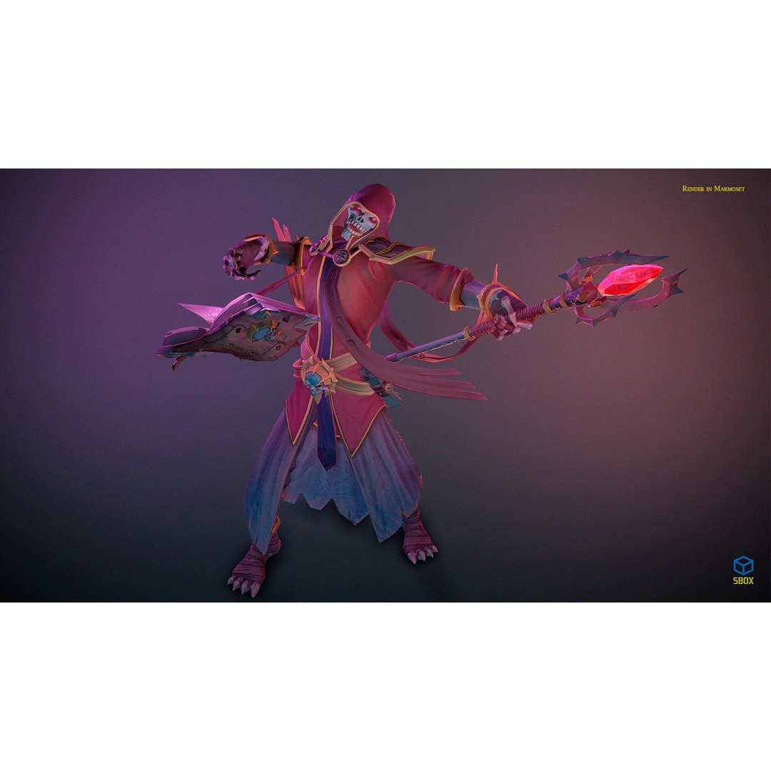 Skeletons Pack 2 3D Model – Low Poly Rigged Fantasy Characters, FBX - View 17