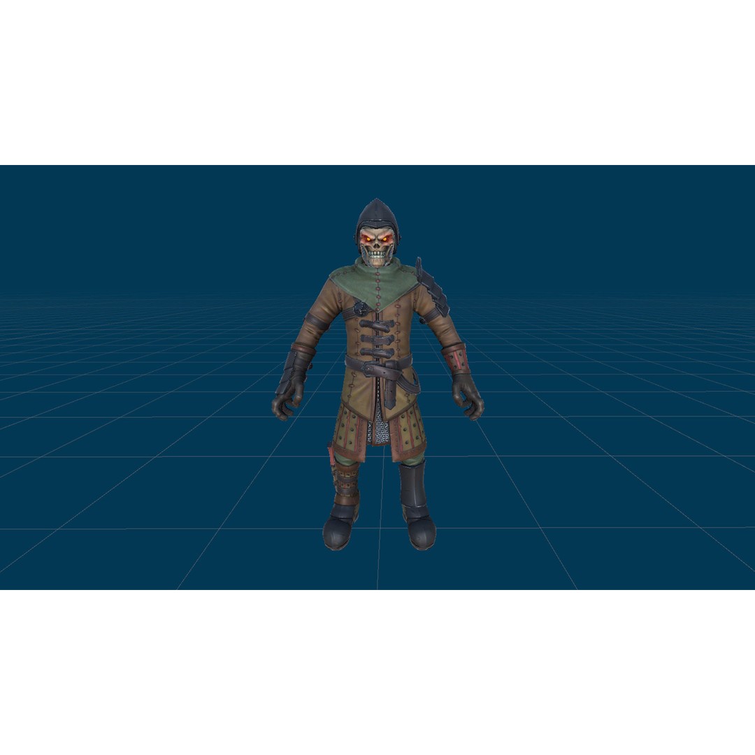 Skeletons Pack 2 3D Model – Low Poly Rigged Fantasy Characters, FBX - View 18
