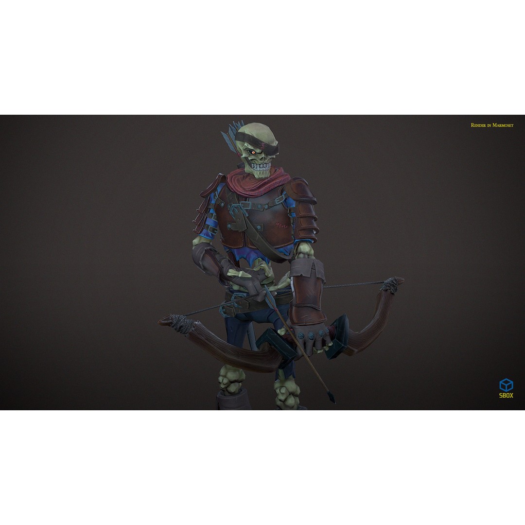 Skeletons Pack 2 3D Model – Low Poly Rigged Fantasy Characters, FBX - View 29