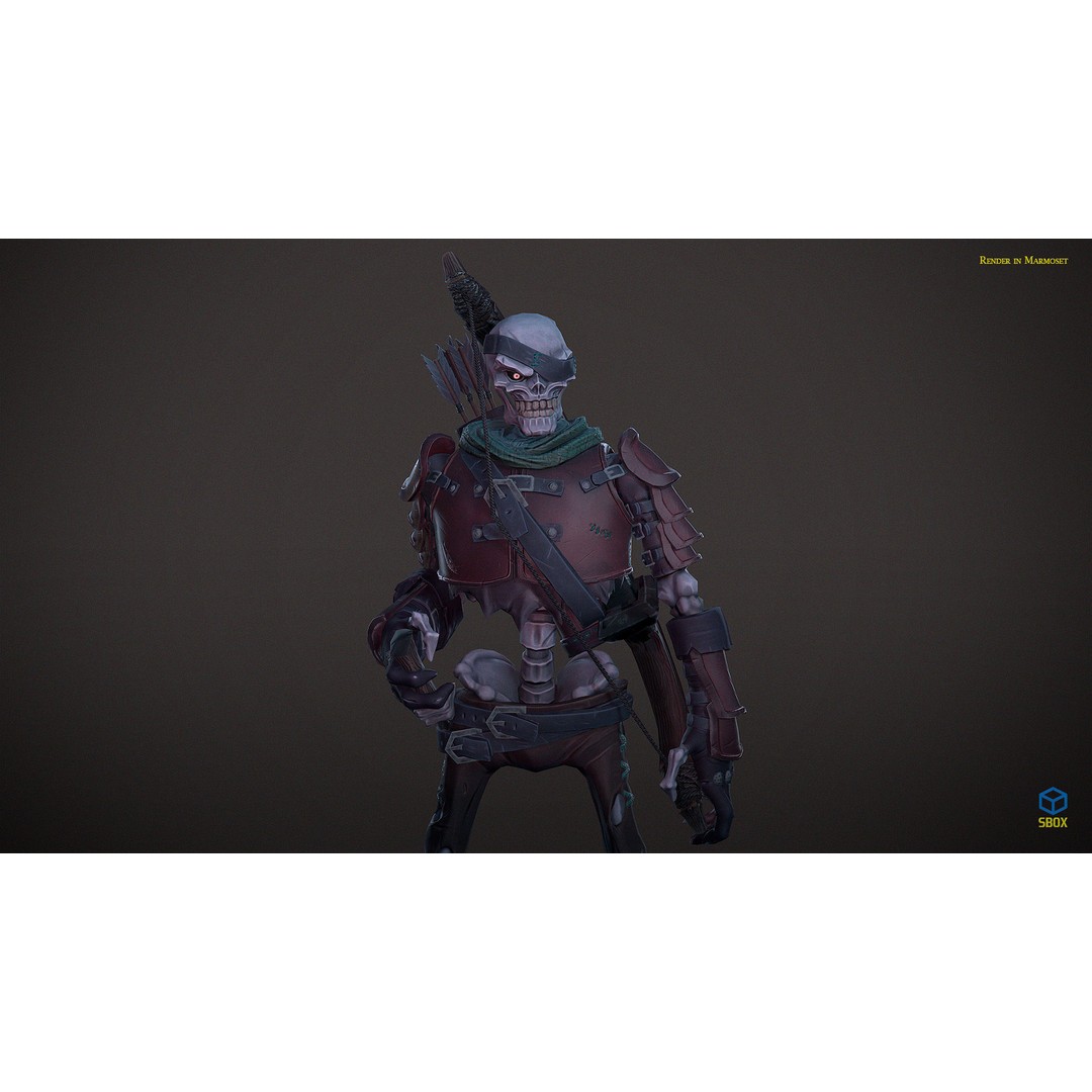 Skeletons Pack 2 3D Model – Low Poly Rigged Fantasy Characters, FBX - View 31