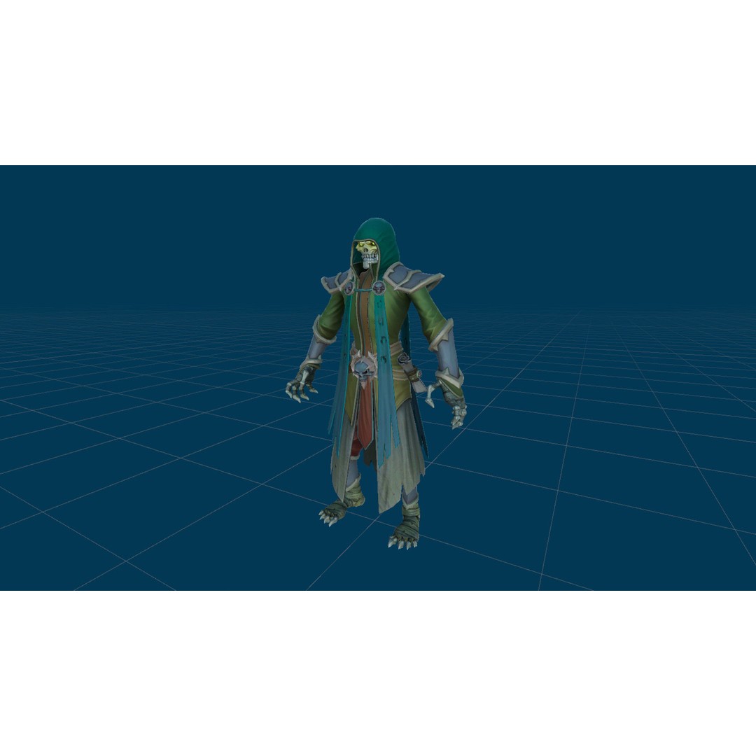Skeletons Pack 2 3D Model – Low Poly Rigged Fantasy Characters, FBX - View 54