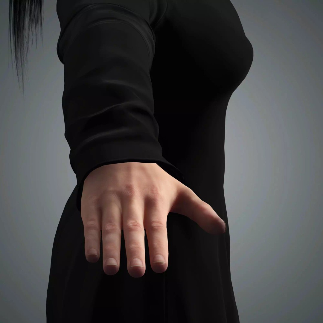 Catherine Zeta-Jones 3D Model – Low-Poly Rigged Character for Animation - View 14