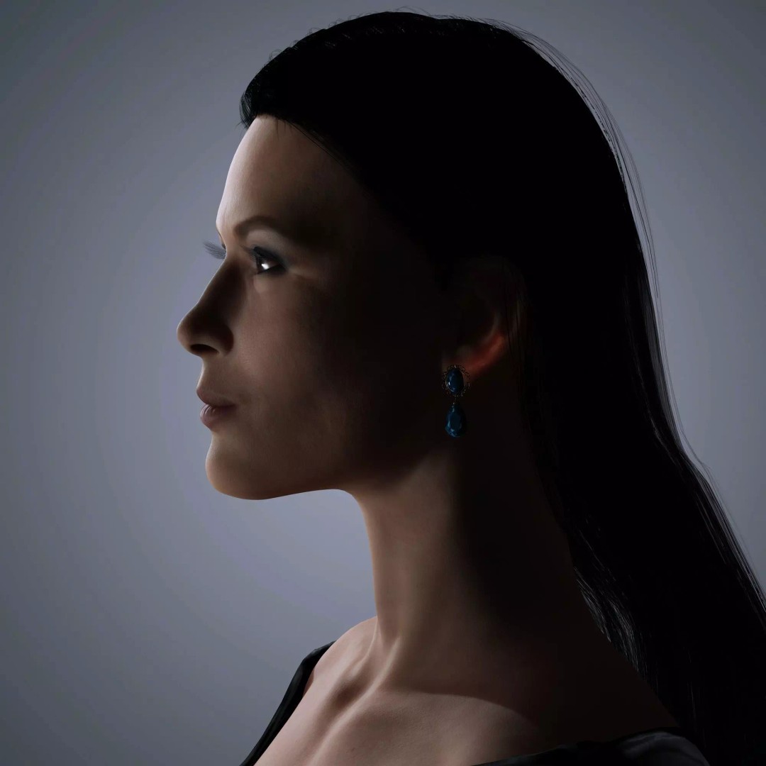 Catherine Zeta-Jones 3D Model – Low-Poly Rigged Character for Animation - View 4