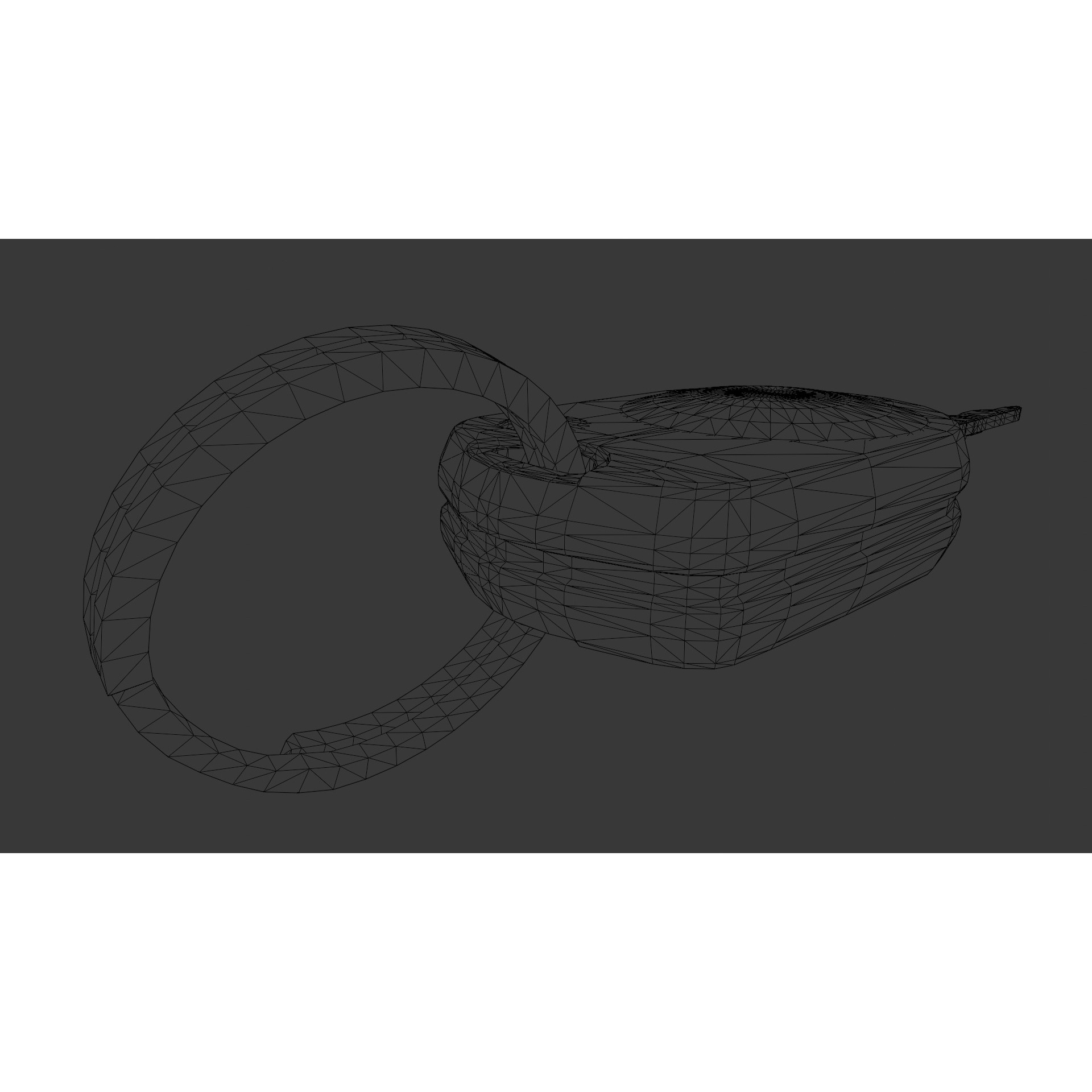 Dirty Key - Low-Poly Game-Ready 3D Model - View 10