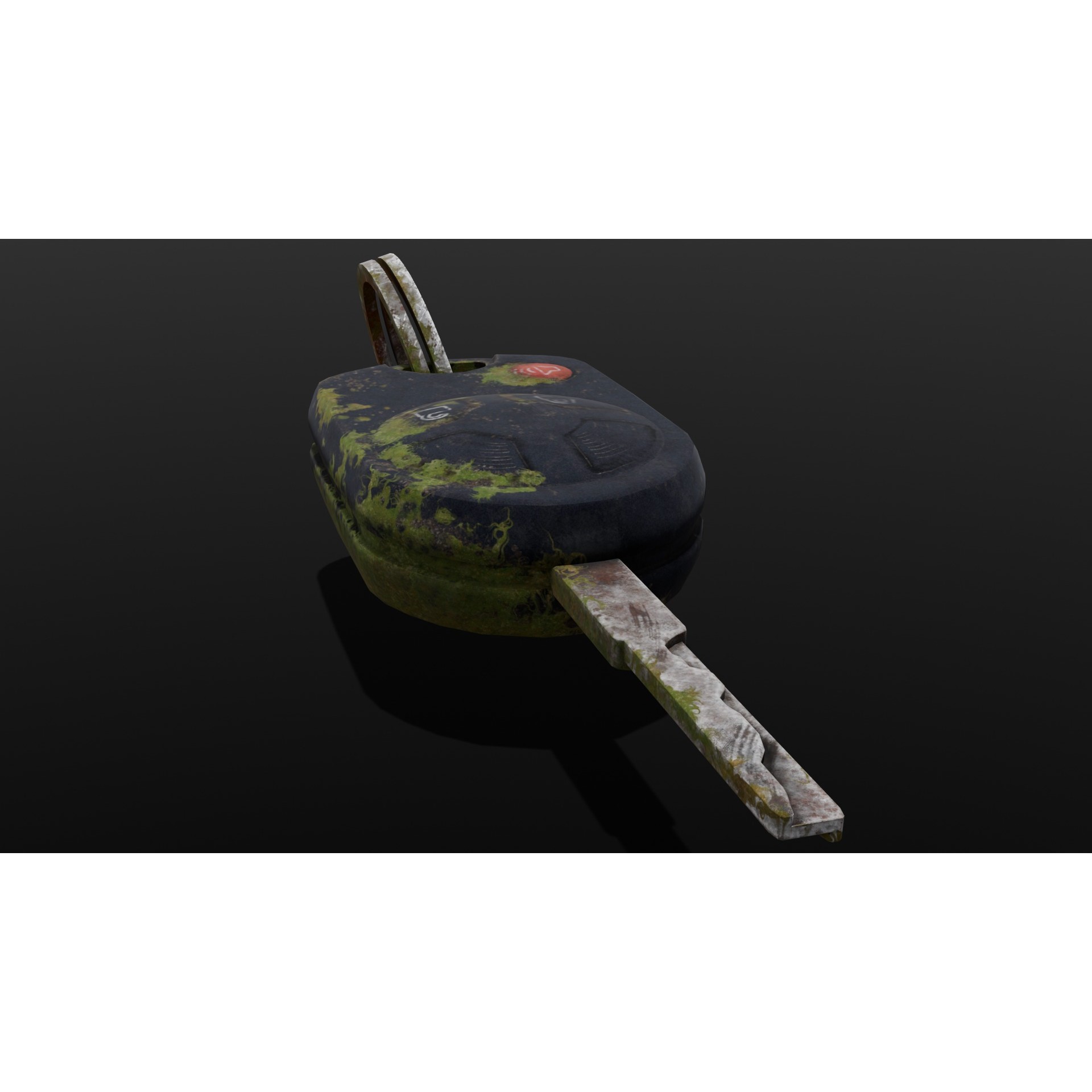 Dirty Key - Low-Poly Game-Ready 3D Model - View 13