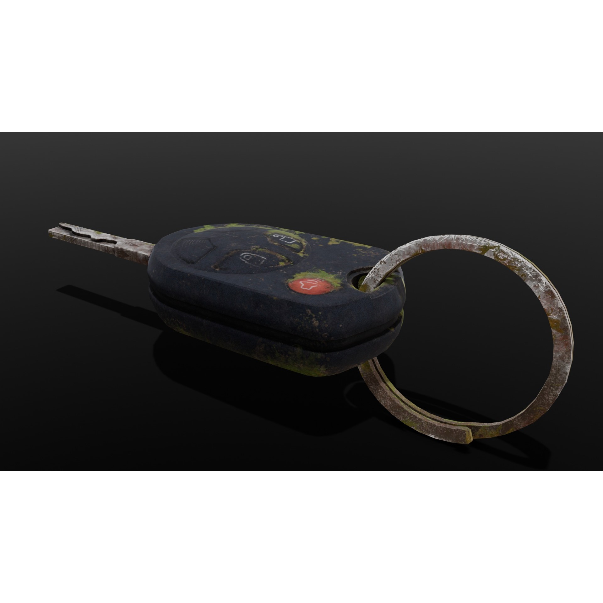 Dirty Key - Low-Poly Game-Ready 3D Model - View 14