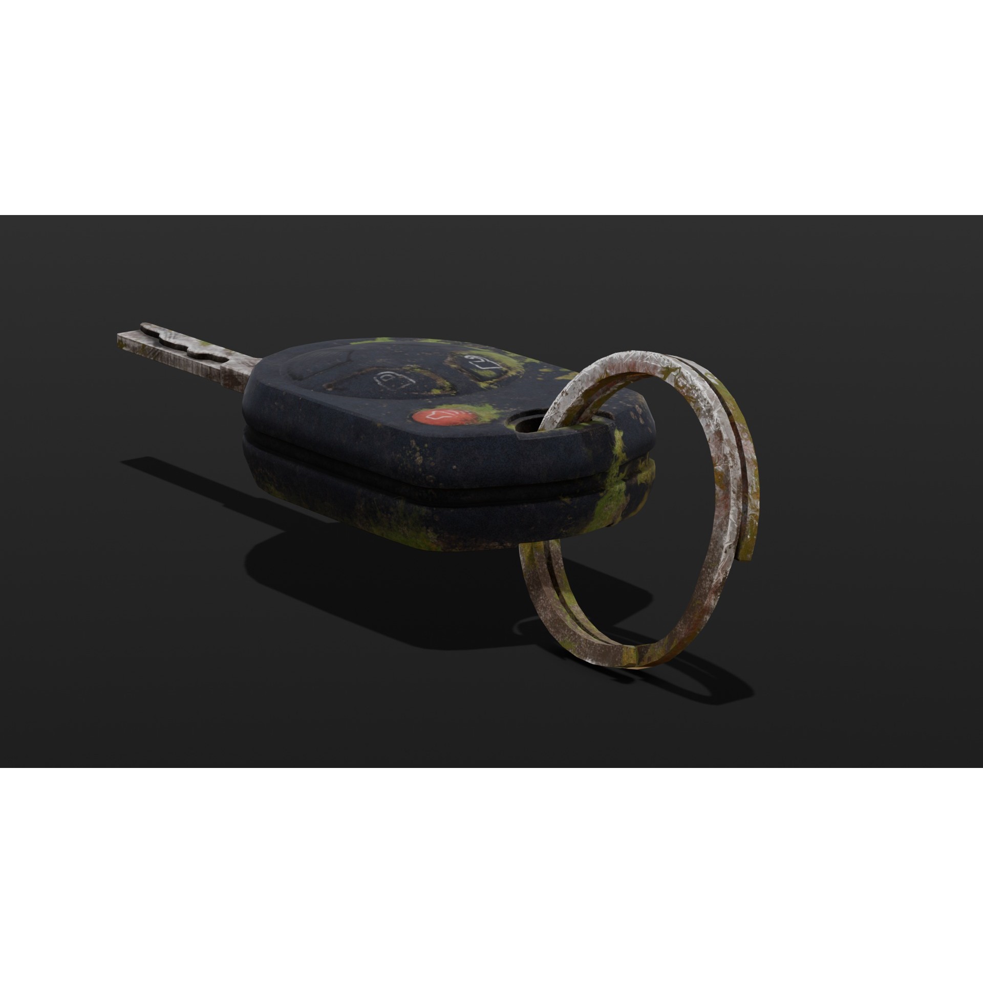 Dirty Key - Low-Poly Game-Ready 3D Model - View 15