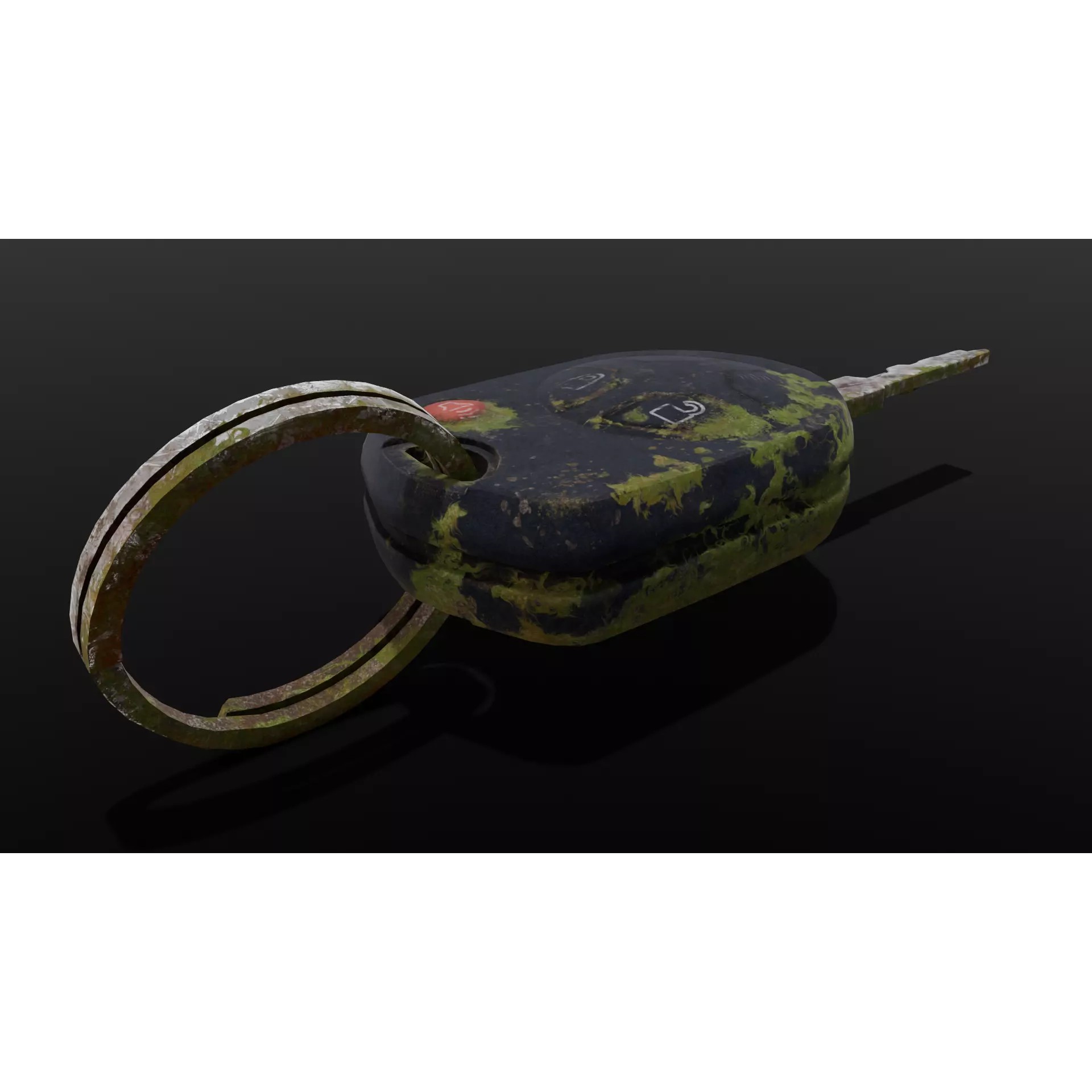 Dirty Key - Low-Poly Game-Ready 3D Model - View 2