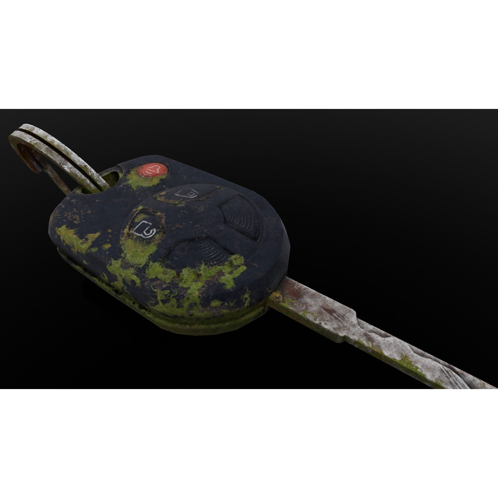 Dirty Key - Low-Poly Game-Ready 3D Model - View 3