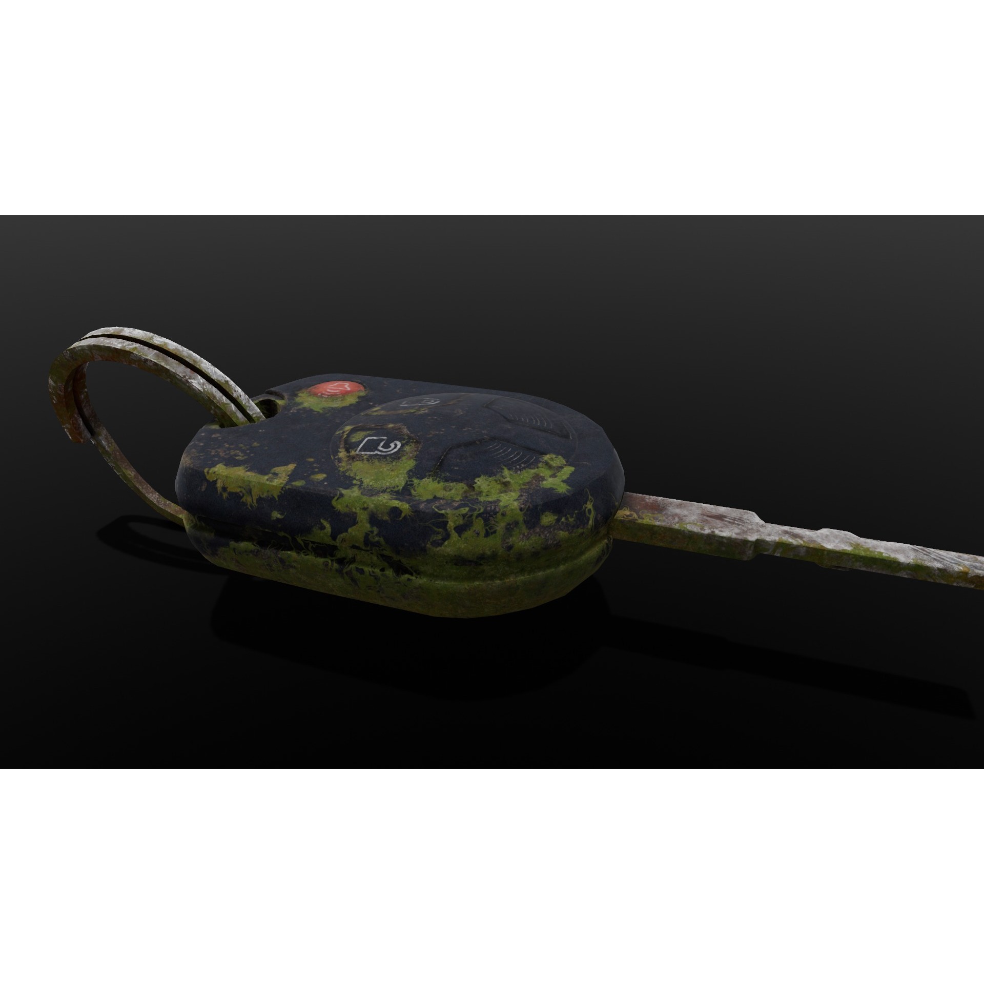 Dirty Key - Low-Poly Game-Ready 3D Model - View 4