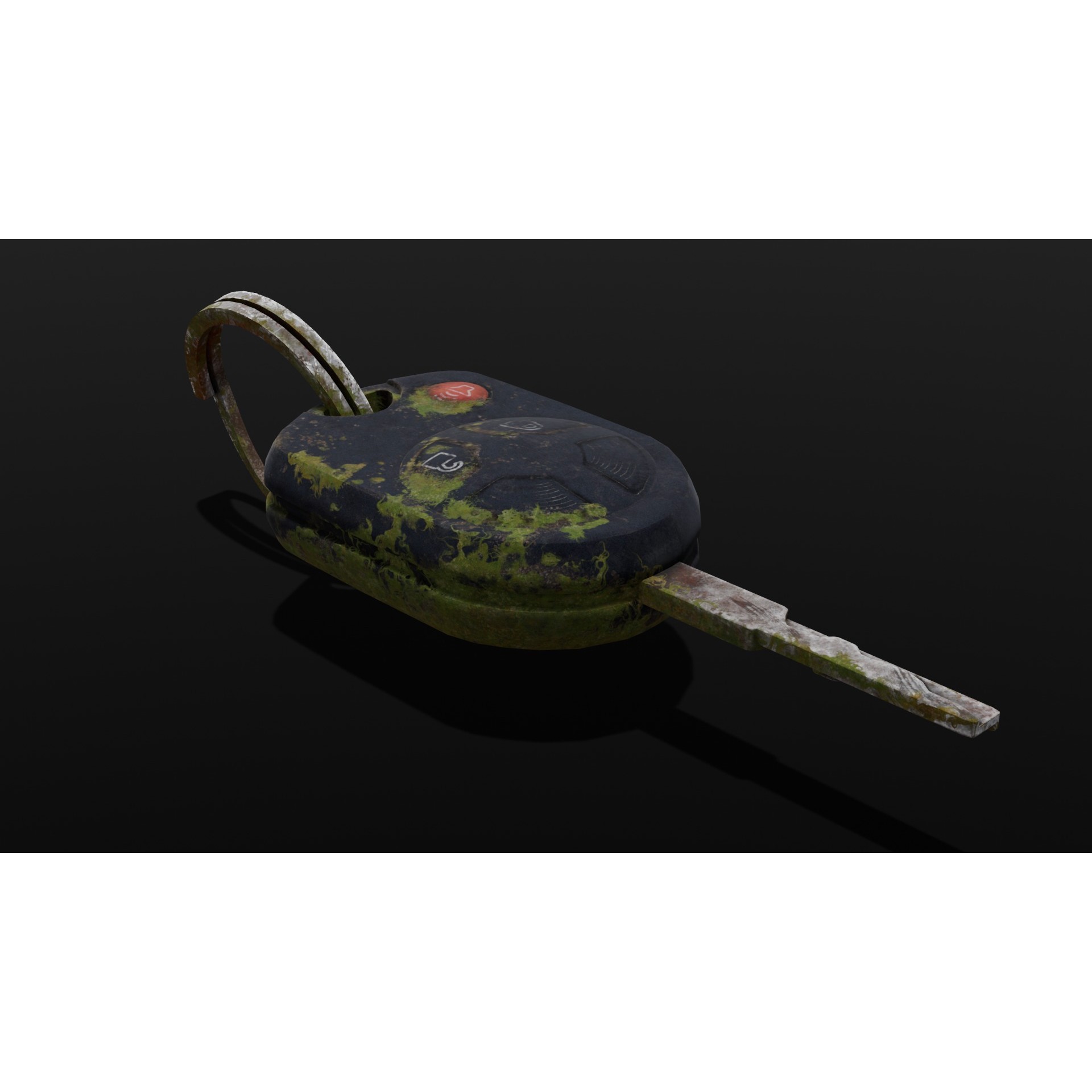 Dirty Key - Low-Poly Game-Ready 3D Model - View 5