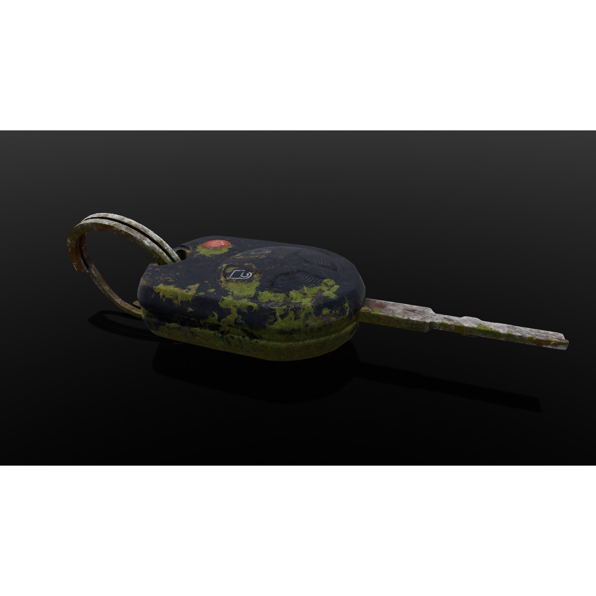 Dirty Key - Low-Poly Game-Ready 3D Model - View 6