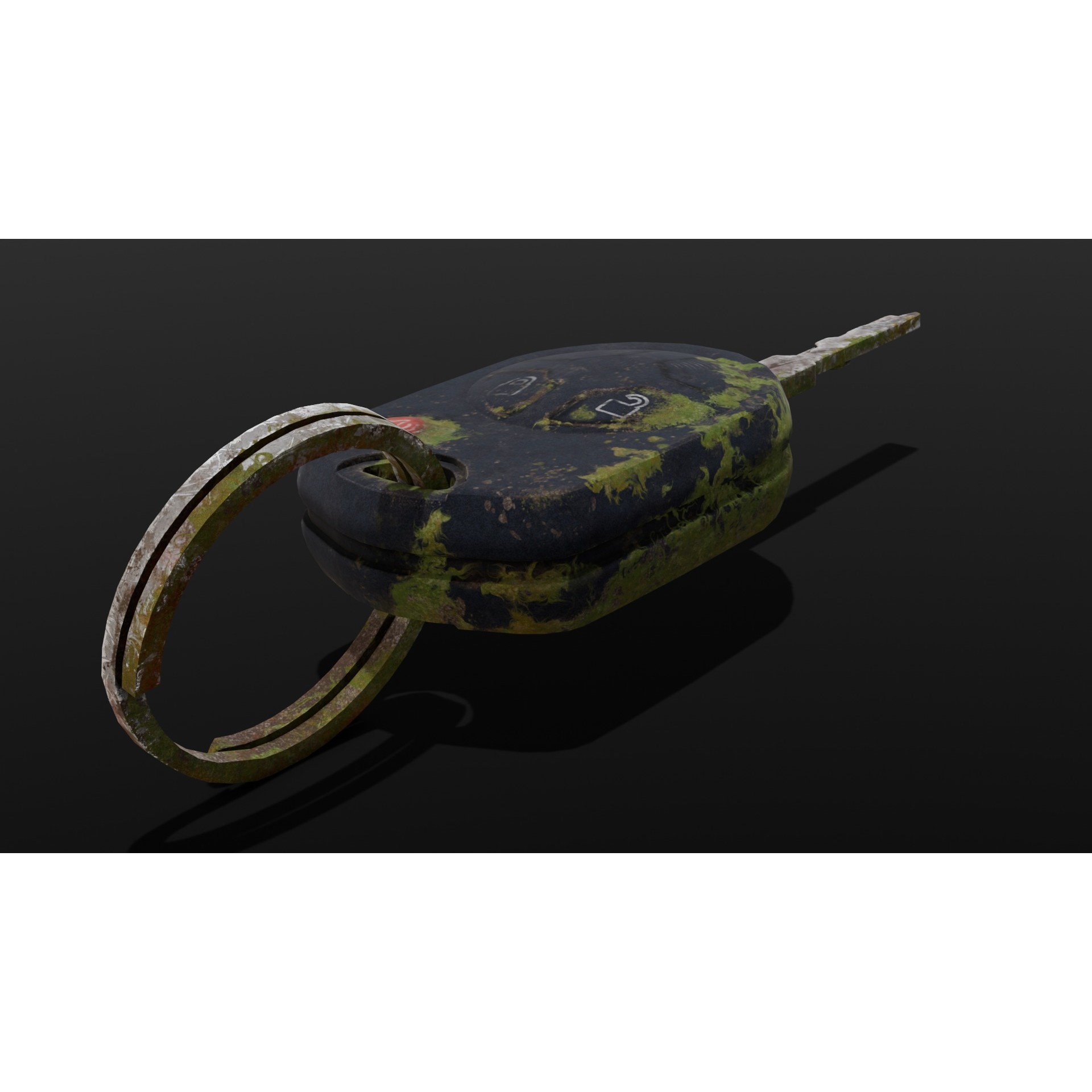 Dirty Key - Low-Poly Game-Ready 3D Model - View 7