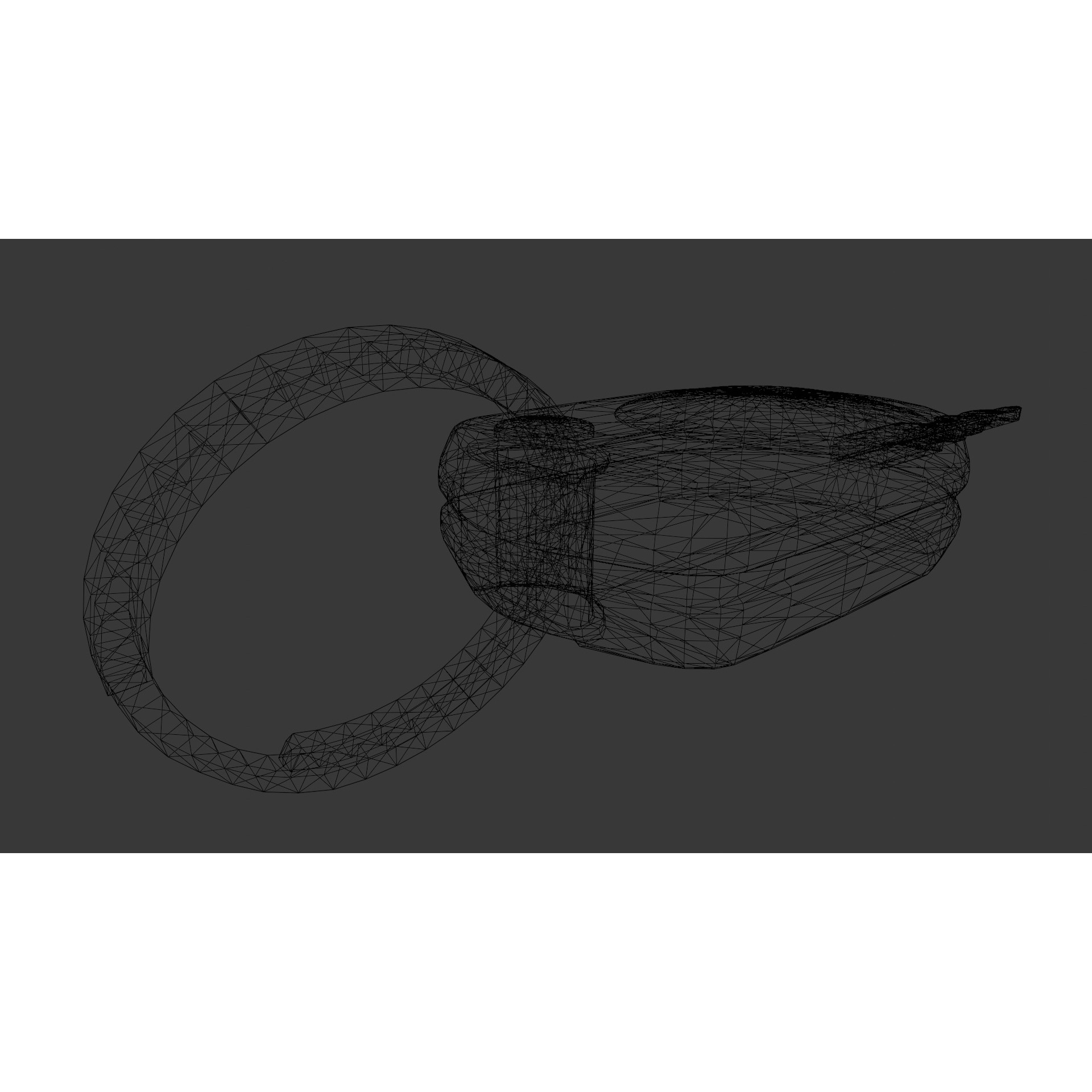 Dirty Key - Low-Poly Game-Ready 3D Model - View 9