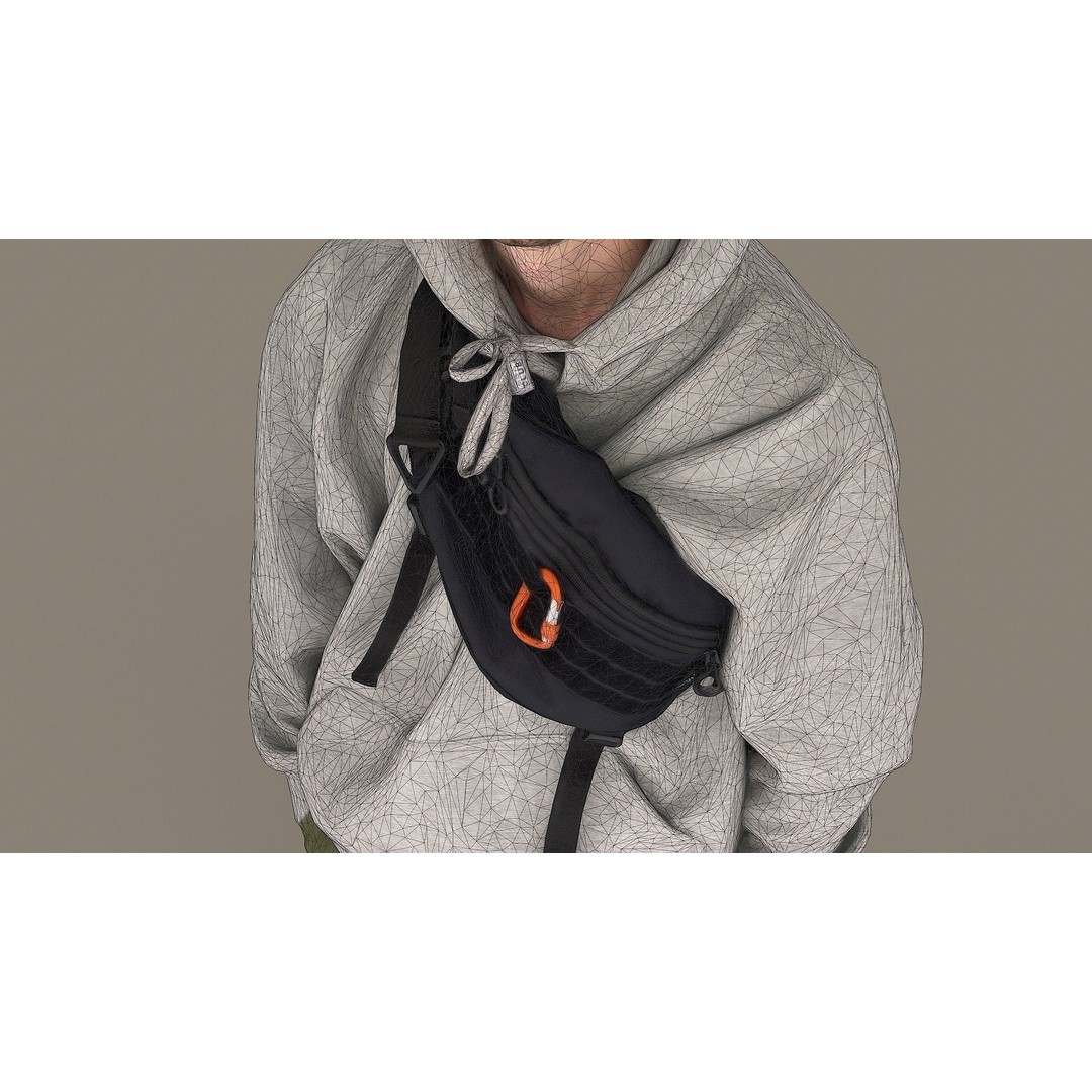 Young Man 3D Model – Casual Character with PBR Textures, FBX - View 12