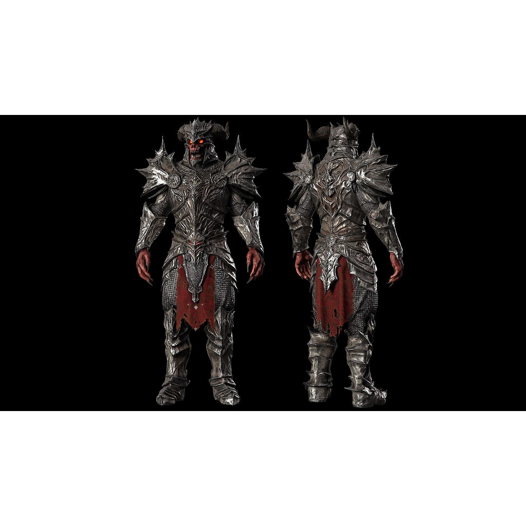 Demon Boss 3D Model – Low Poly Game Ready Fantasy Character, FBX - View 12