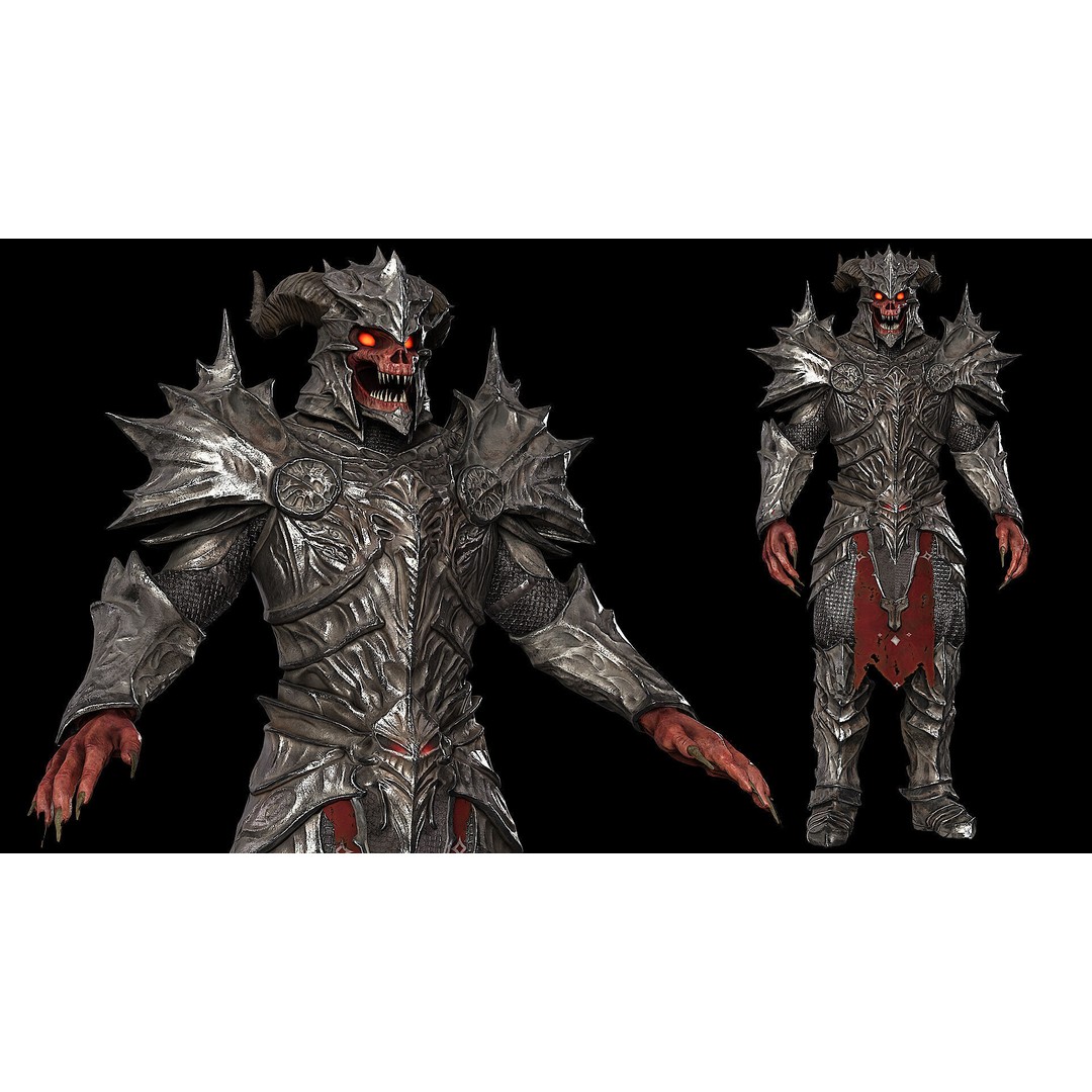 Demon Boss 3D Model – Low Poly Game Ready Fantasy Character, FBX - View 19