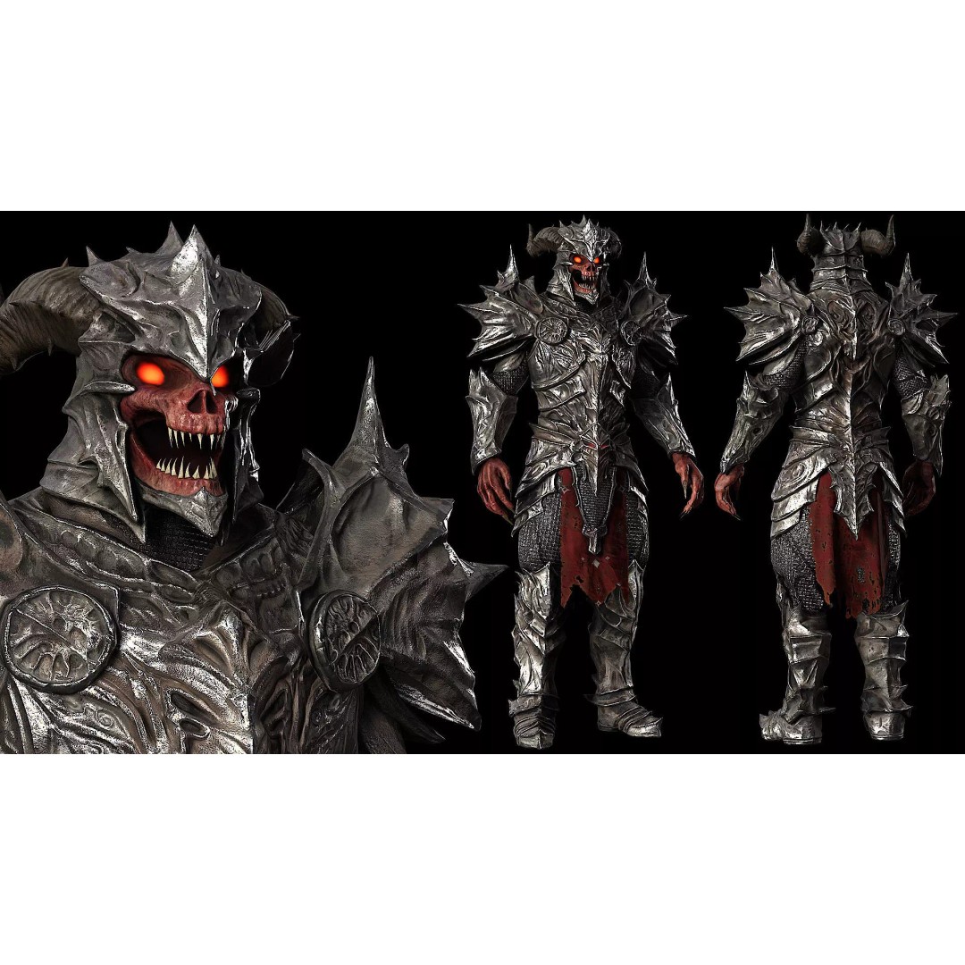 Demon Boss 3D Model – Low Poly Game Ready Fantasy Character, FBX - View 2