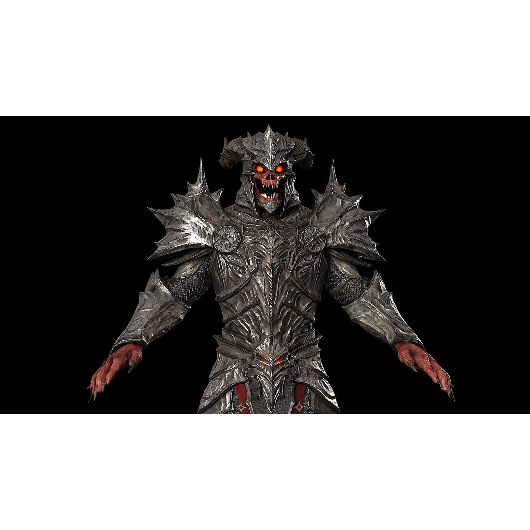 Demon Boss 3D Model – Low Poly Game Ready Fantasy Character, FBX - View 20