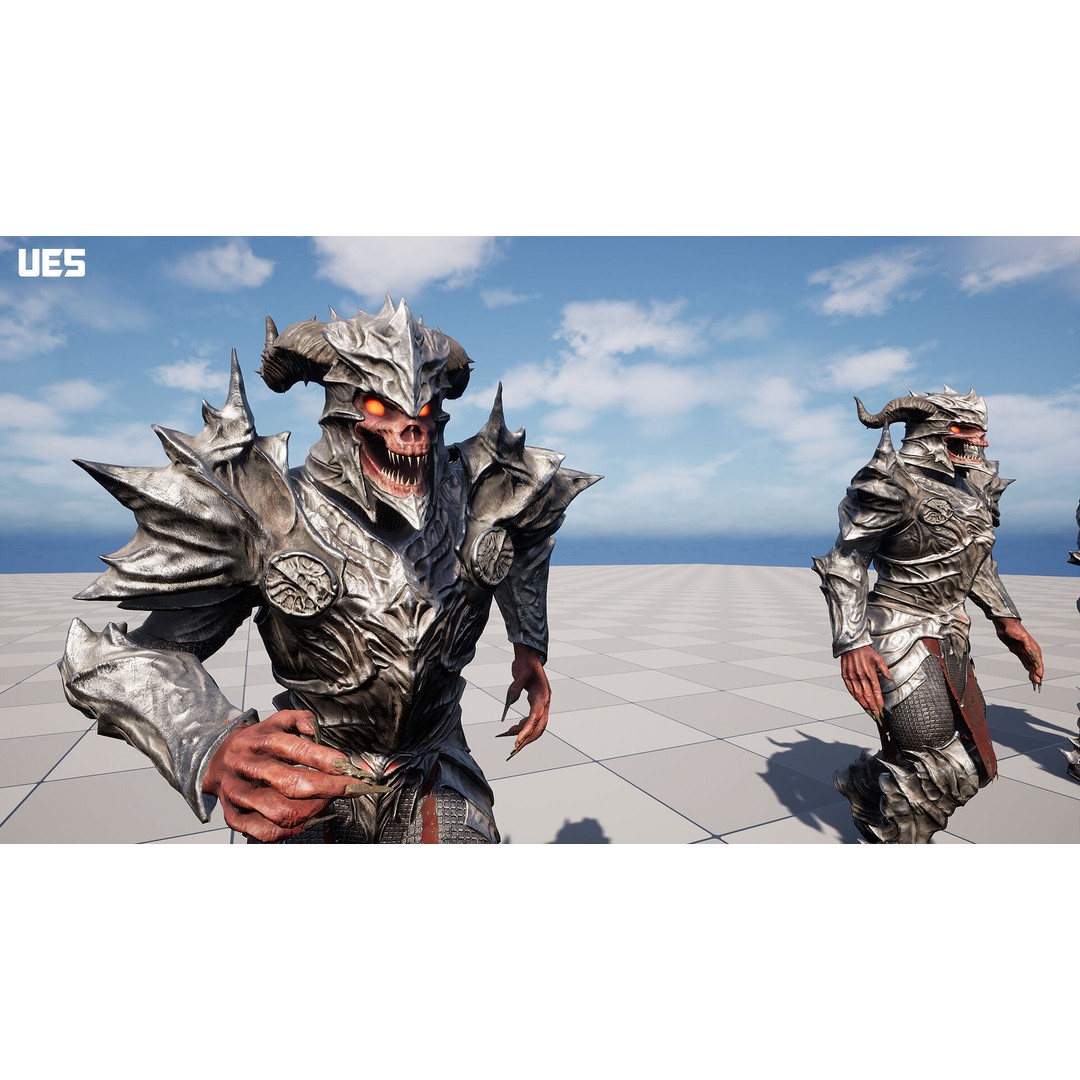 Demon Boss 3D Model – Low Poly Game Ready Fantasy Character, FBX - View 24