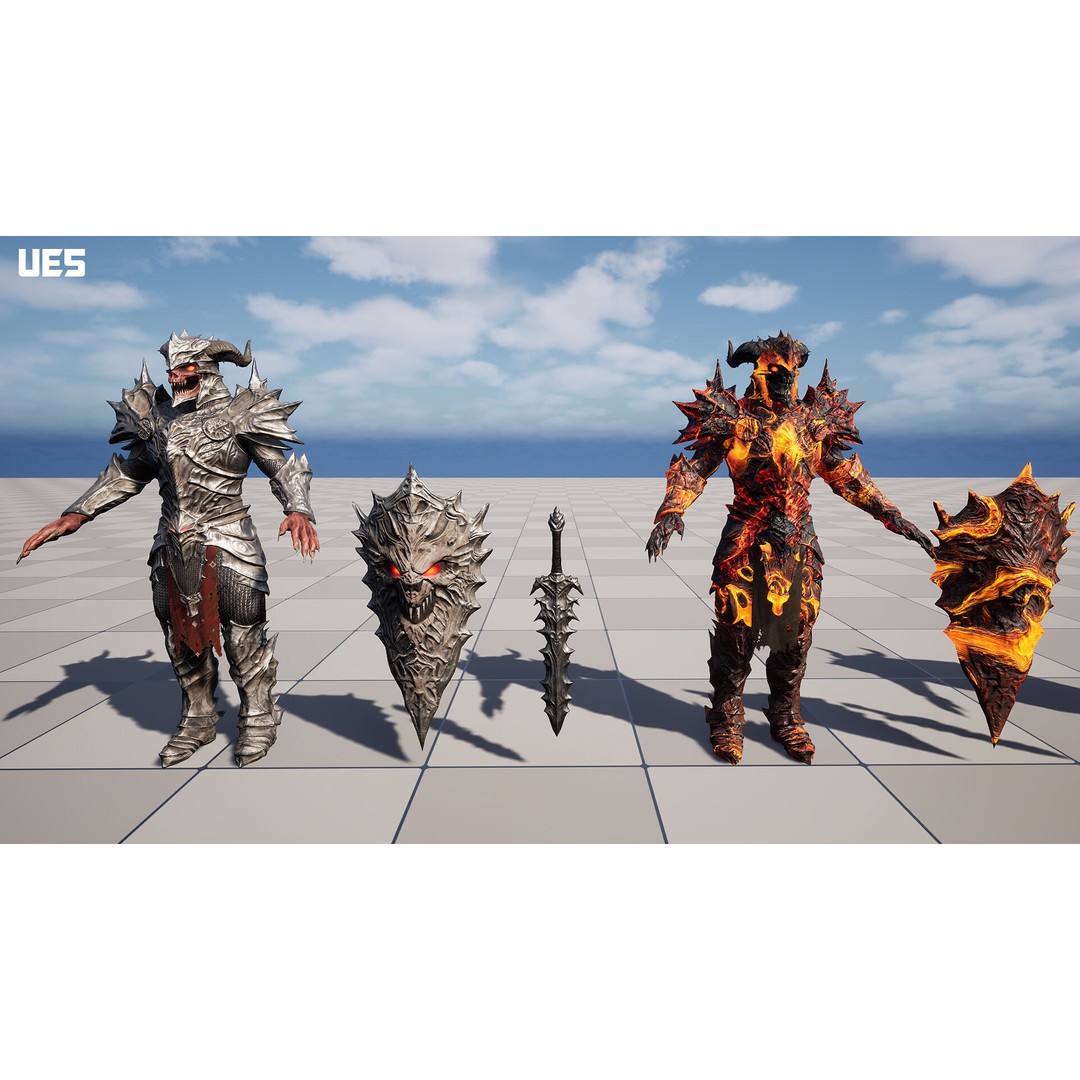 Demon Boss 3D Model – Low Poly Game Ready Fantasy Character, FBX - View 28