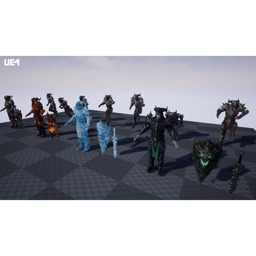 Demon Boss 3D Model – Low Poly Game Ready Fantasy Character, FBX - View 33