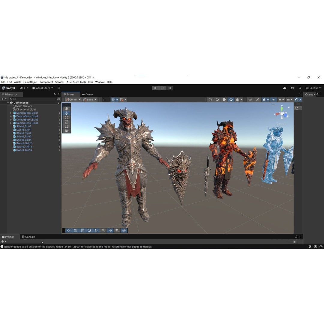 Demon Boss 3D Model – Low Poly Game Ready Fantasy Character, FBX - View 35