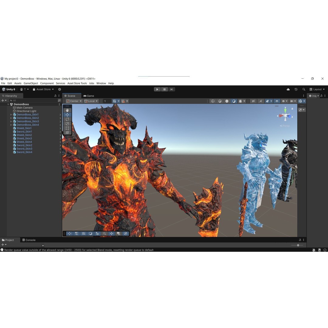 Demon Boss 3D Model – Low Poly Game Ready Fantasy Character, FBX - View 36