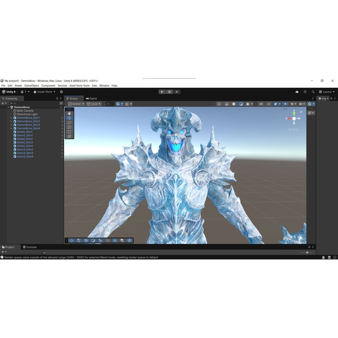 Demon Boss 3D Model – Low Poly Game Ready Fantasy Character, FBX - View 37