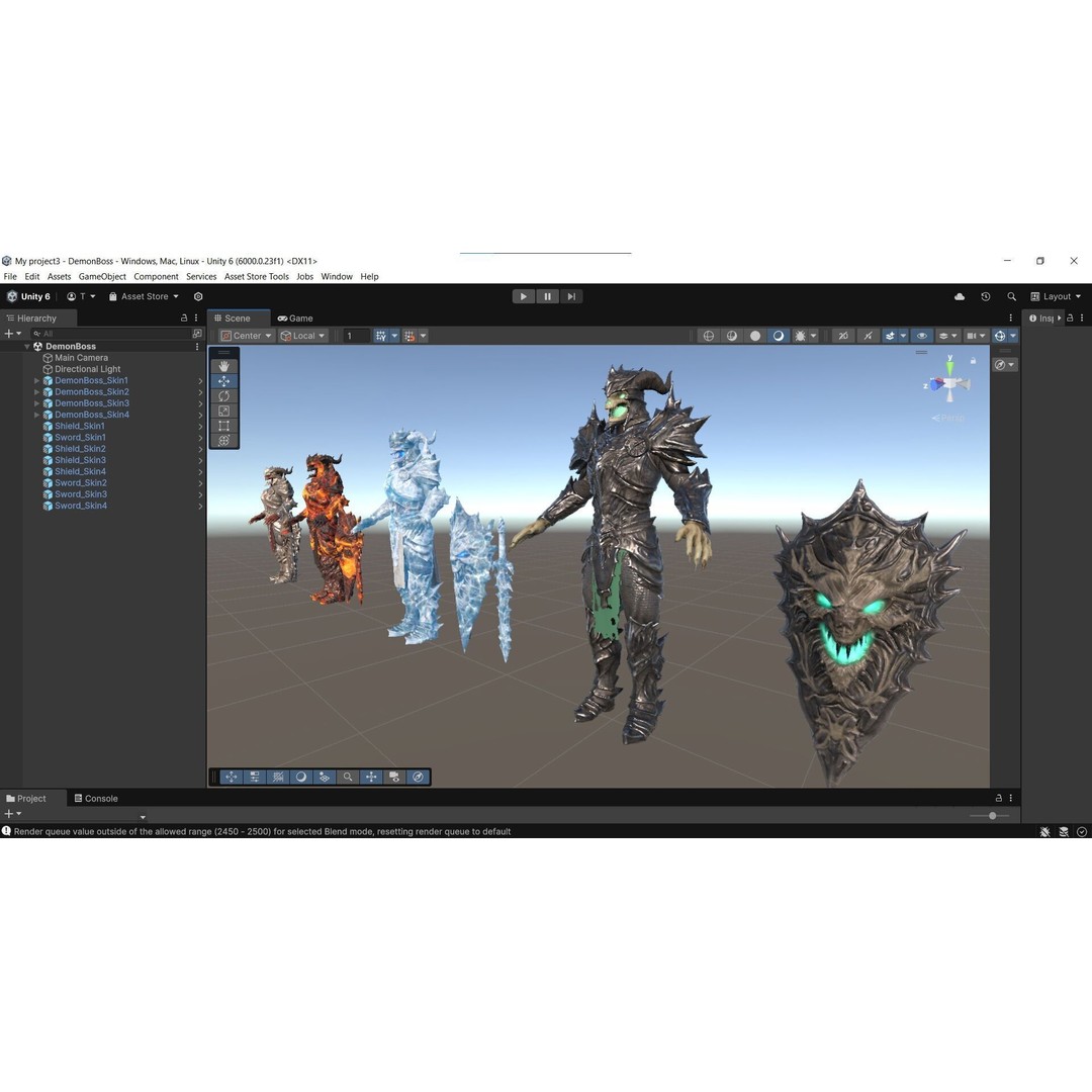 Demon Boss 3D Model – Low Poly Game Ready Fantasy Character, FBX - View 38