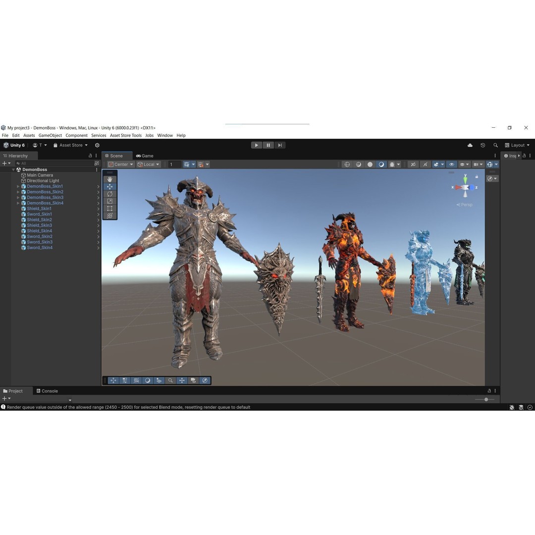 Demon Boss 3D Model – Low Poly Game Ready Fantasy Character, FBX - View 39
