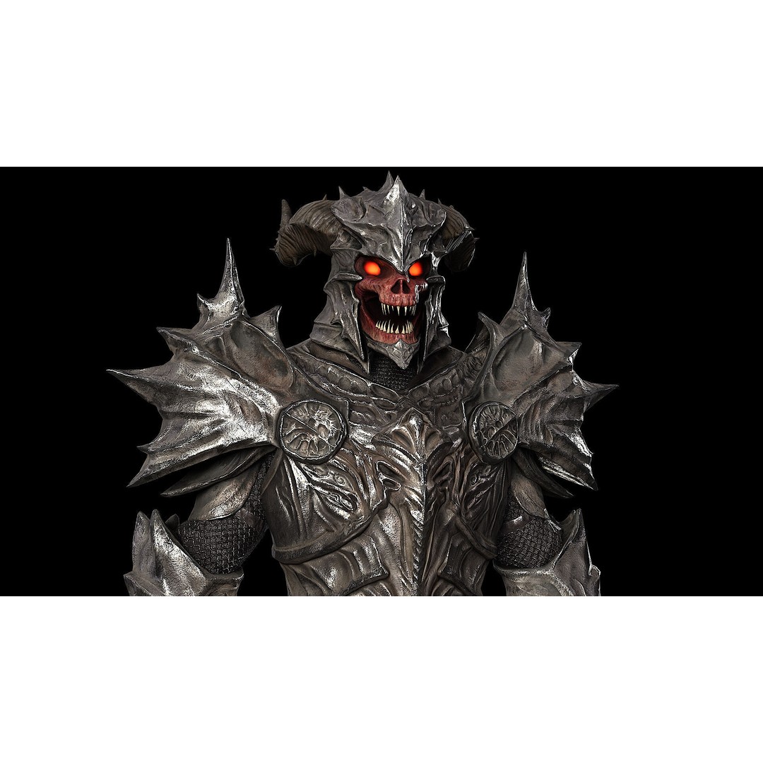 Demon Boss 3D Model – Low Poly Game Ready Fantasy Character, FBX - View 4