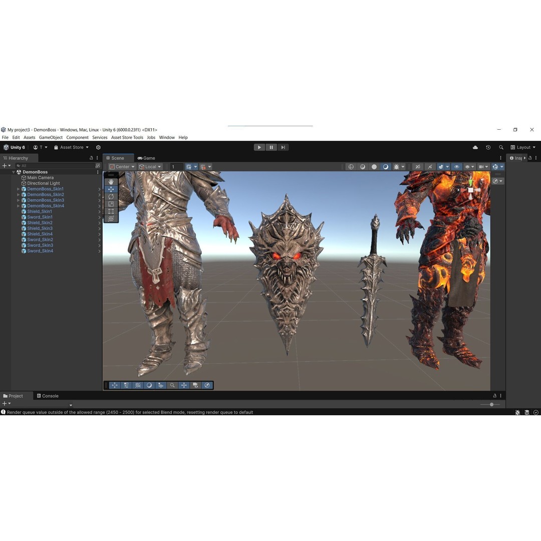 Demon Boss 3D Model – Low Poly Game Ready Fantasy Character, FBX - View 40