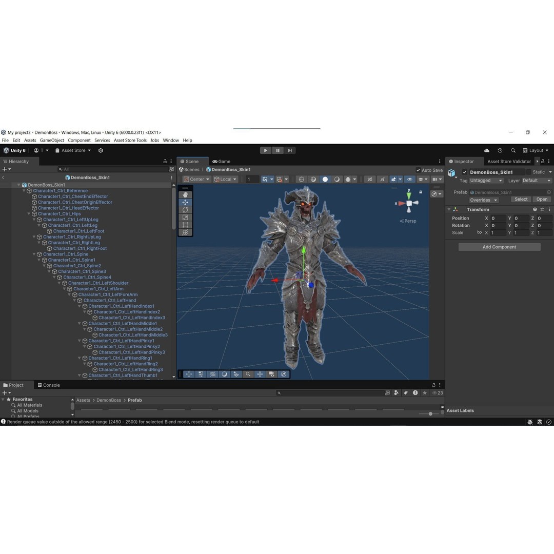 Demon Boss 3D Model – Low Poly Game Ready Fantasy Character, FBX - View 41