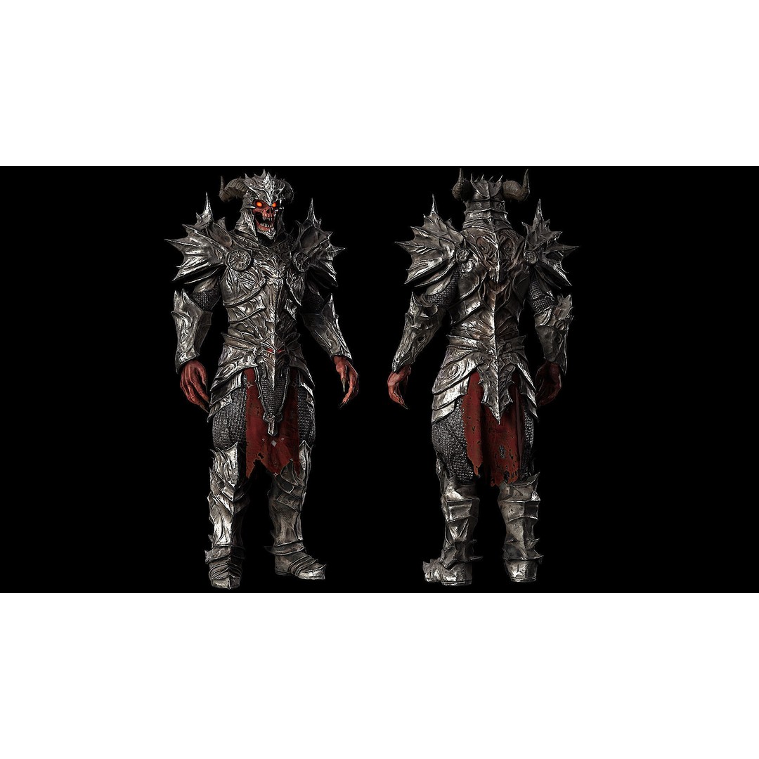 Demon Boss 3D Model – Low Poly Game Ready Fantasy Character, FBX - View 5