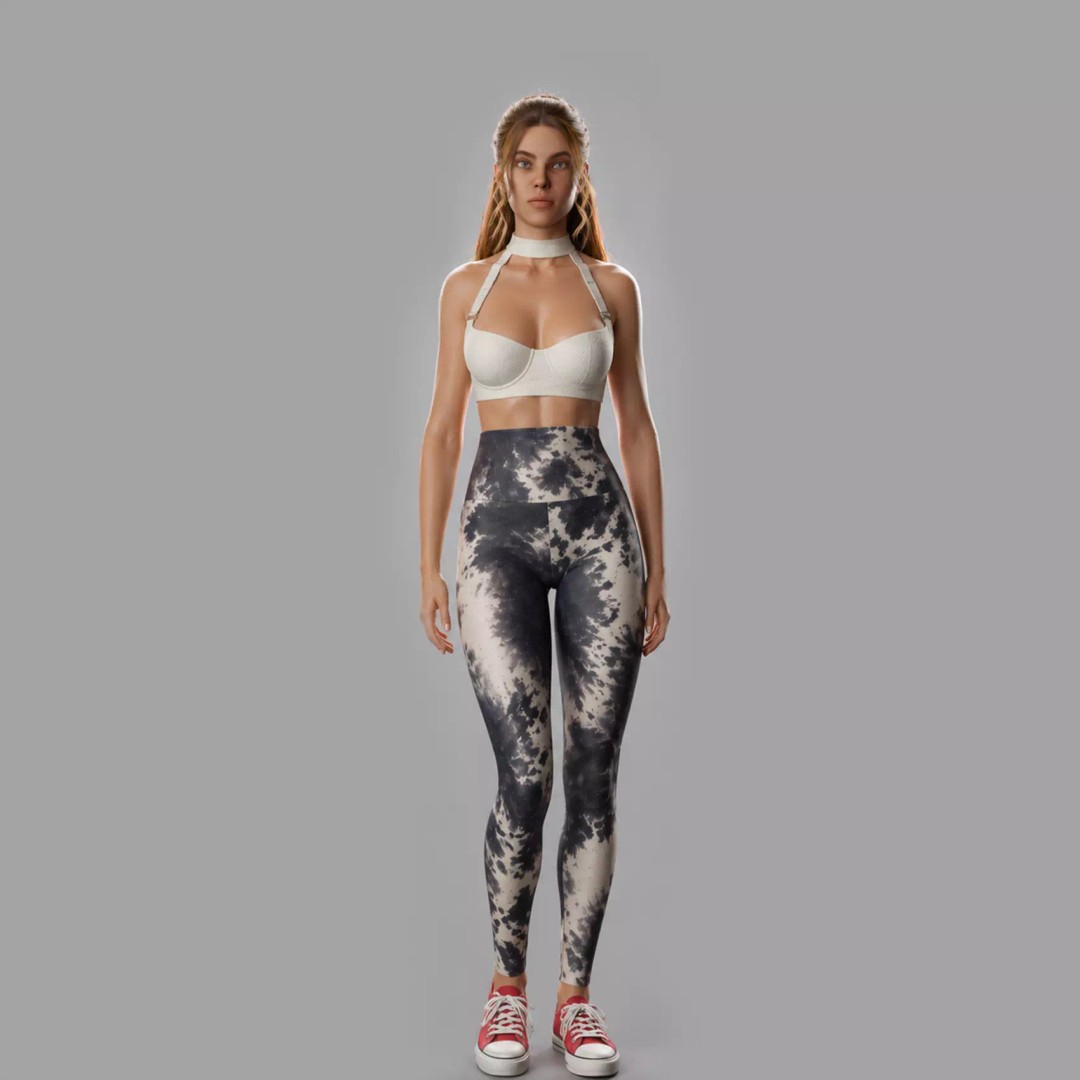 Karina 3D Model – Realistic Female Character, Rigged, FBX - View 3