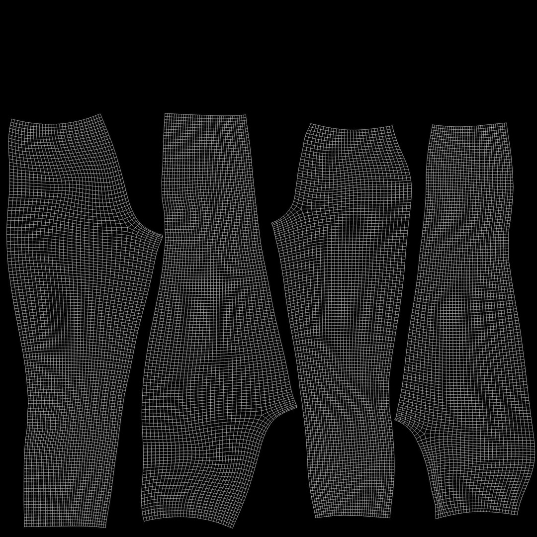 Full Black Fantasy Outfit 3D Model – Low Poly Game Asset, FBX