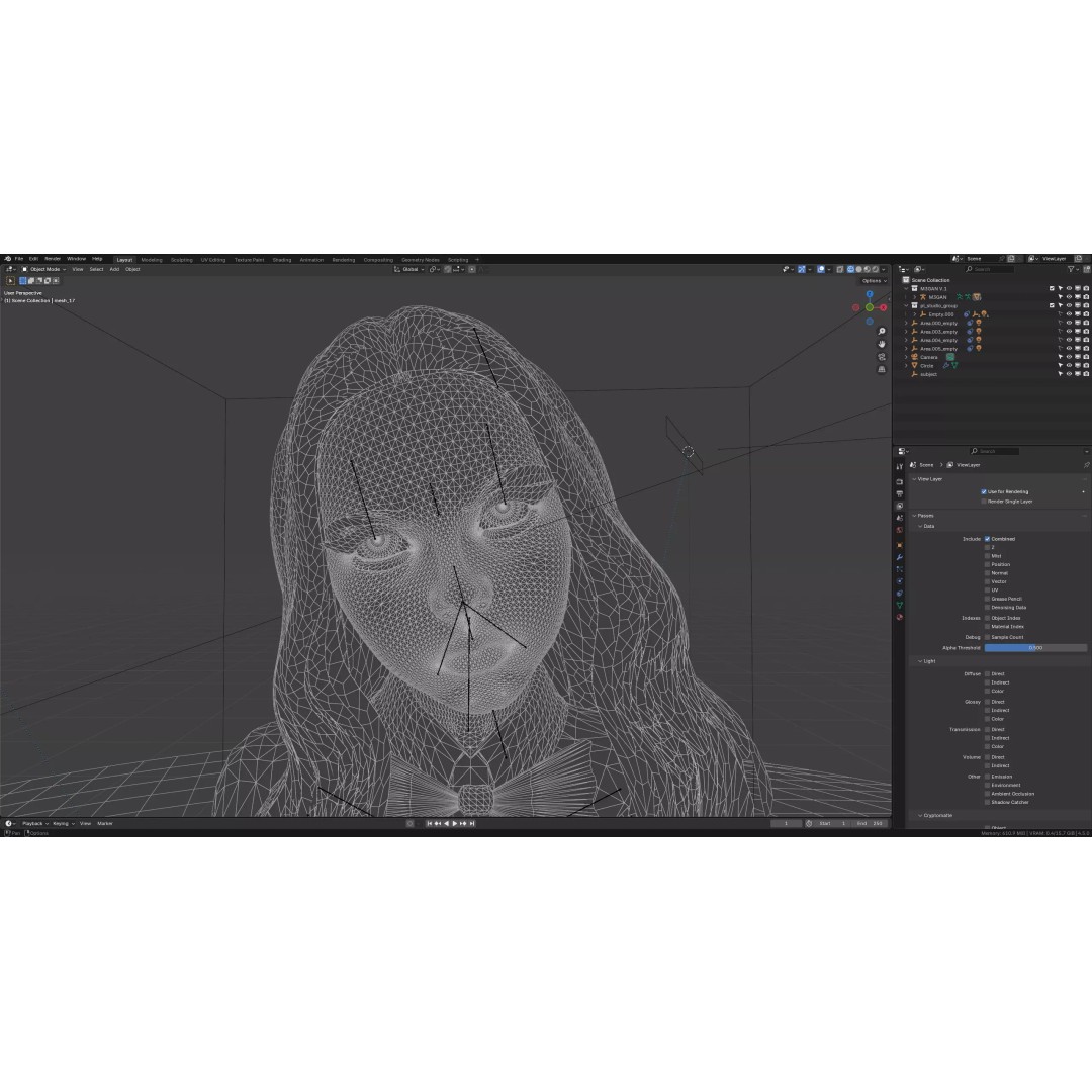 M3GAN 3D Model – Rigged Sci-Fi Character with PBR Textures, FBX