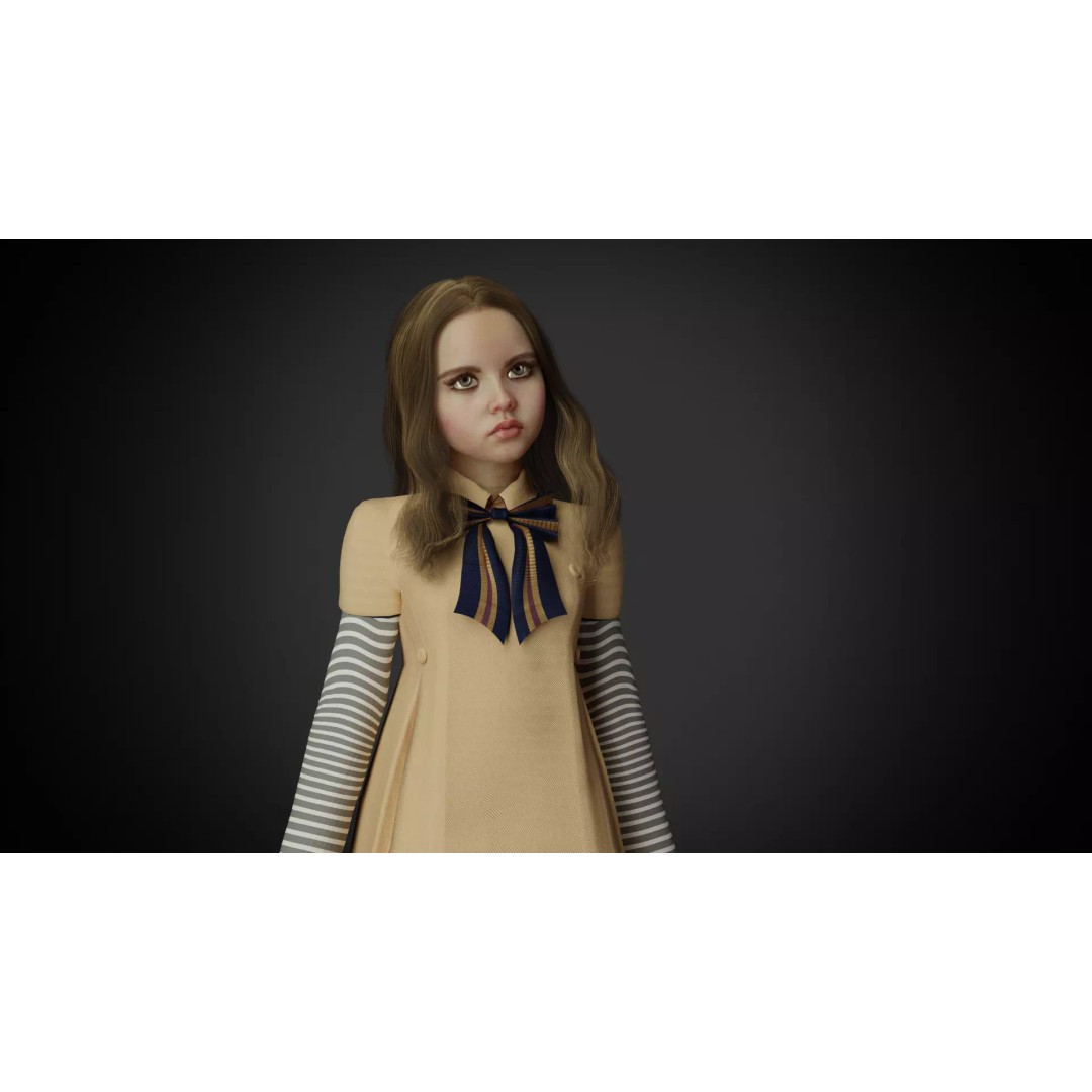 M3GAN 3D Model – Rigged Sci-Fi Character with PBR Textures, FBX - View 10