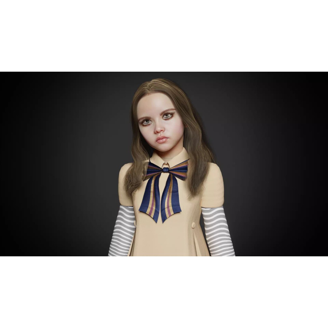 M3GAN 3D Model – Rigged Sci-Fi Character with PBR Textures, FBX - View 11