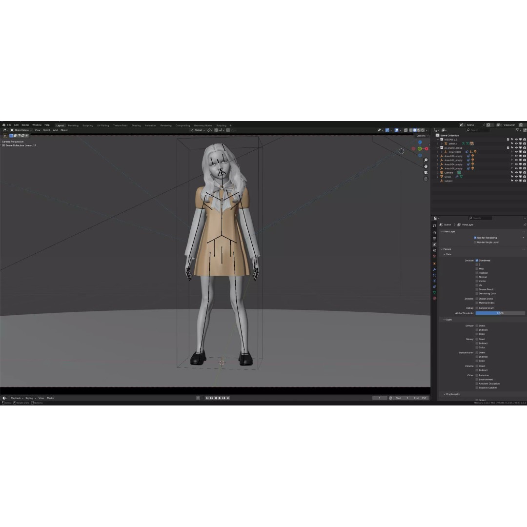 M3GAN 3D Model – Rigged Sci-Fi Character with PBR Textures, FBX - View 15