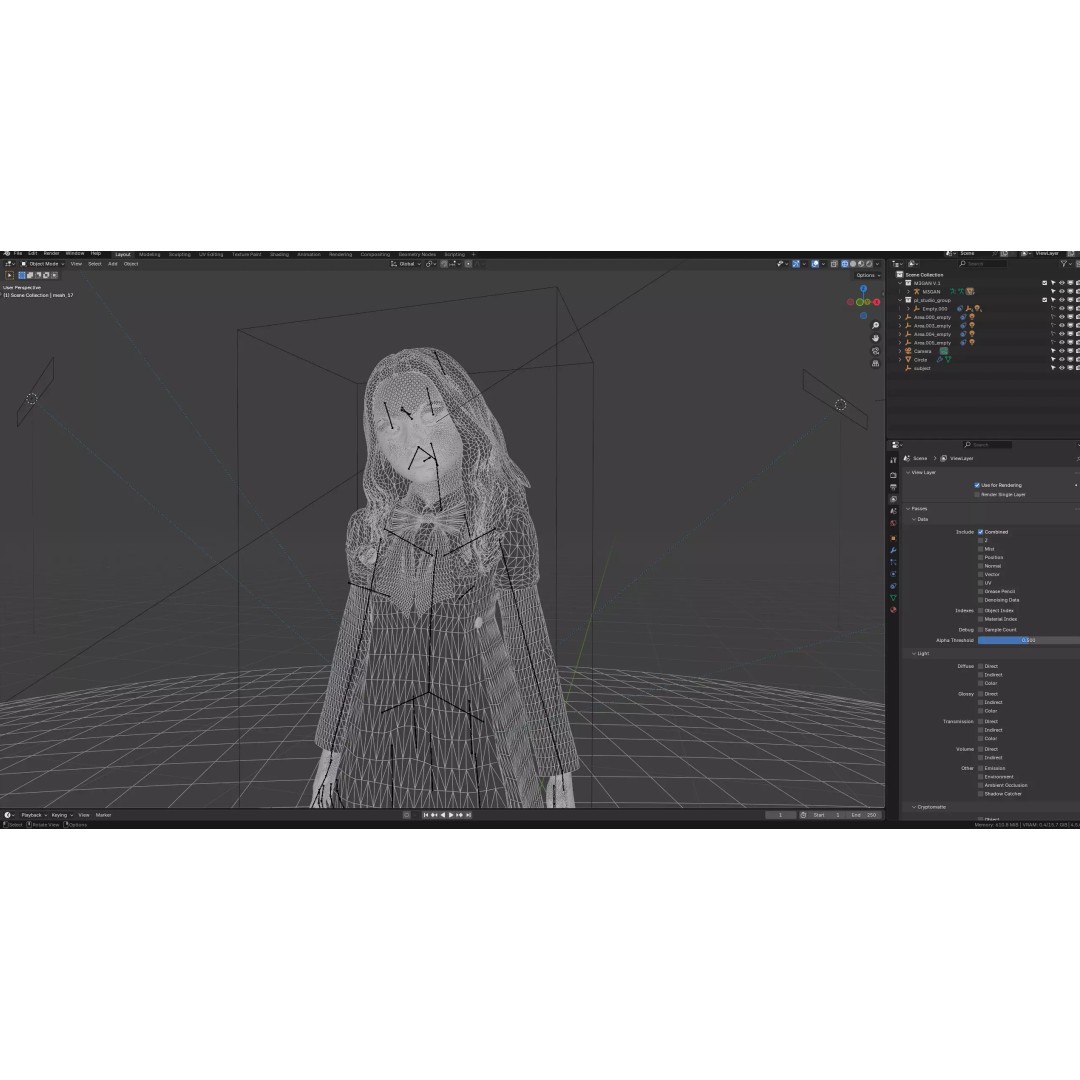 M3GAN 3D Model – Rigged Sci-Fi Character with PBR Textures, FBX - View 17