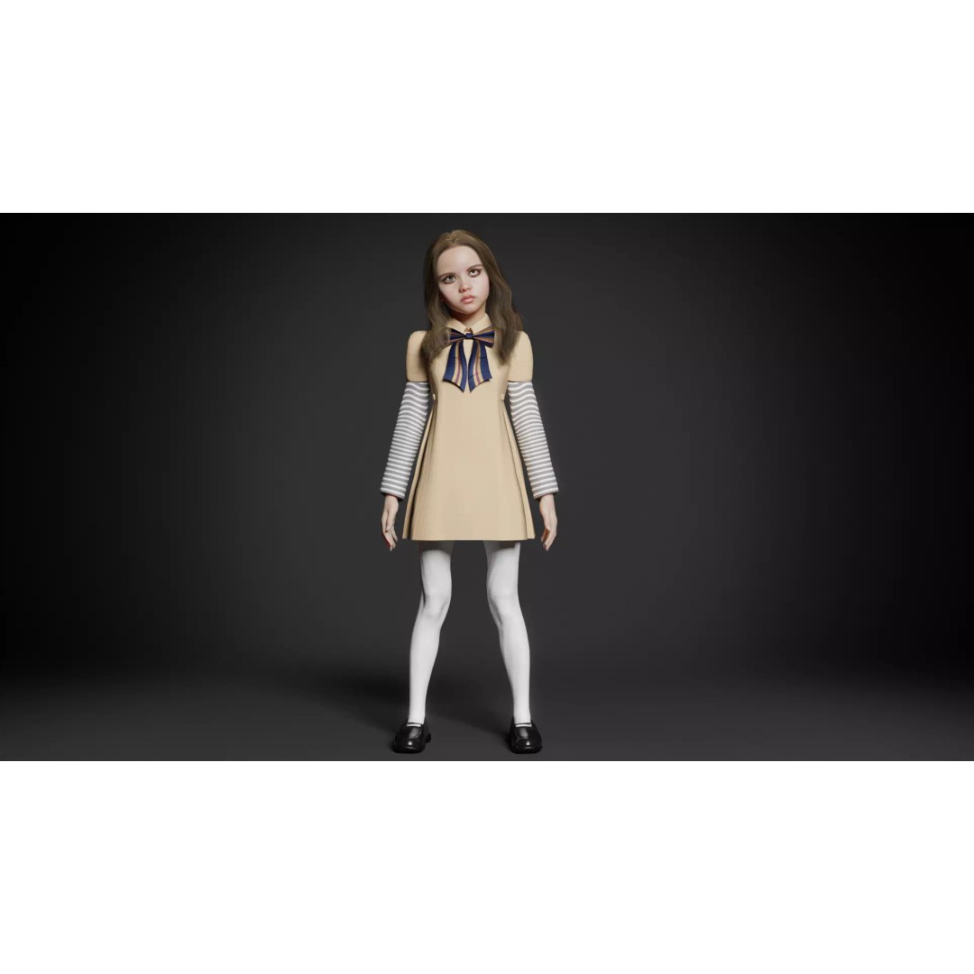 M3GAN 3D Model – Rigged Sci-Fi Character with PBR Textures, FBX - View 2