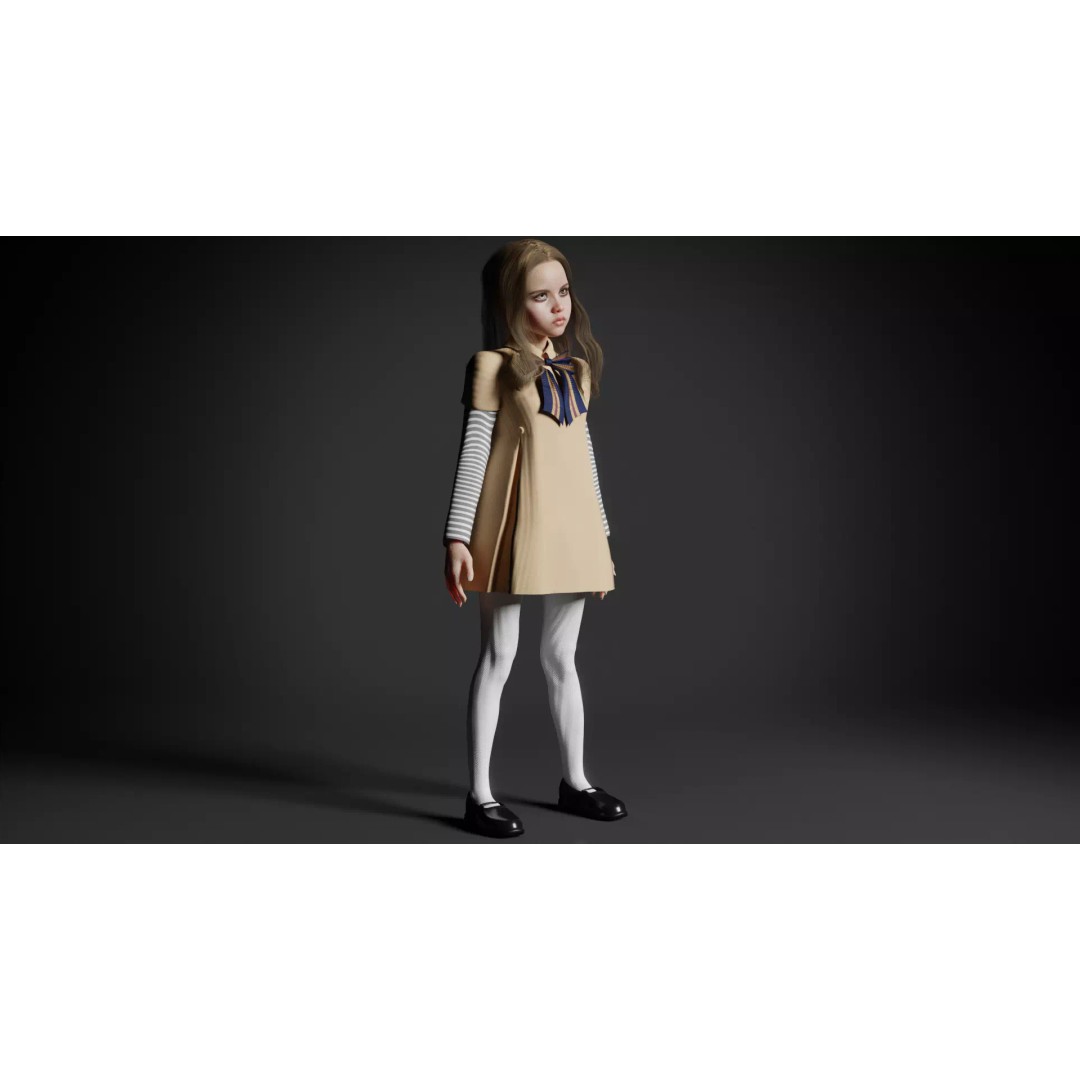 M3GAN 3D Model – Rigged Sci-Fi Character with PBR Textures, FBX - View 4