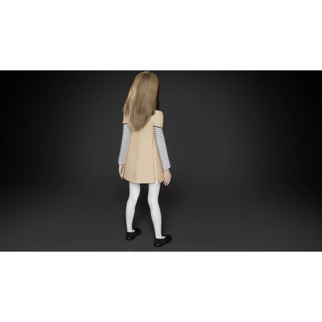 M3GAN 3D Model – Rigged Sci-Fi Character with PBR Textures, FBX - View 5