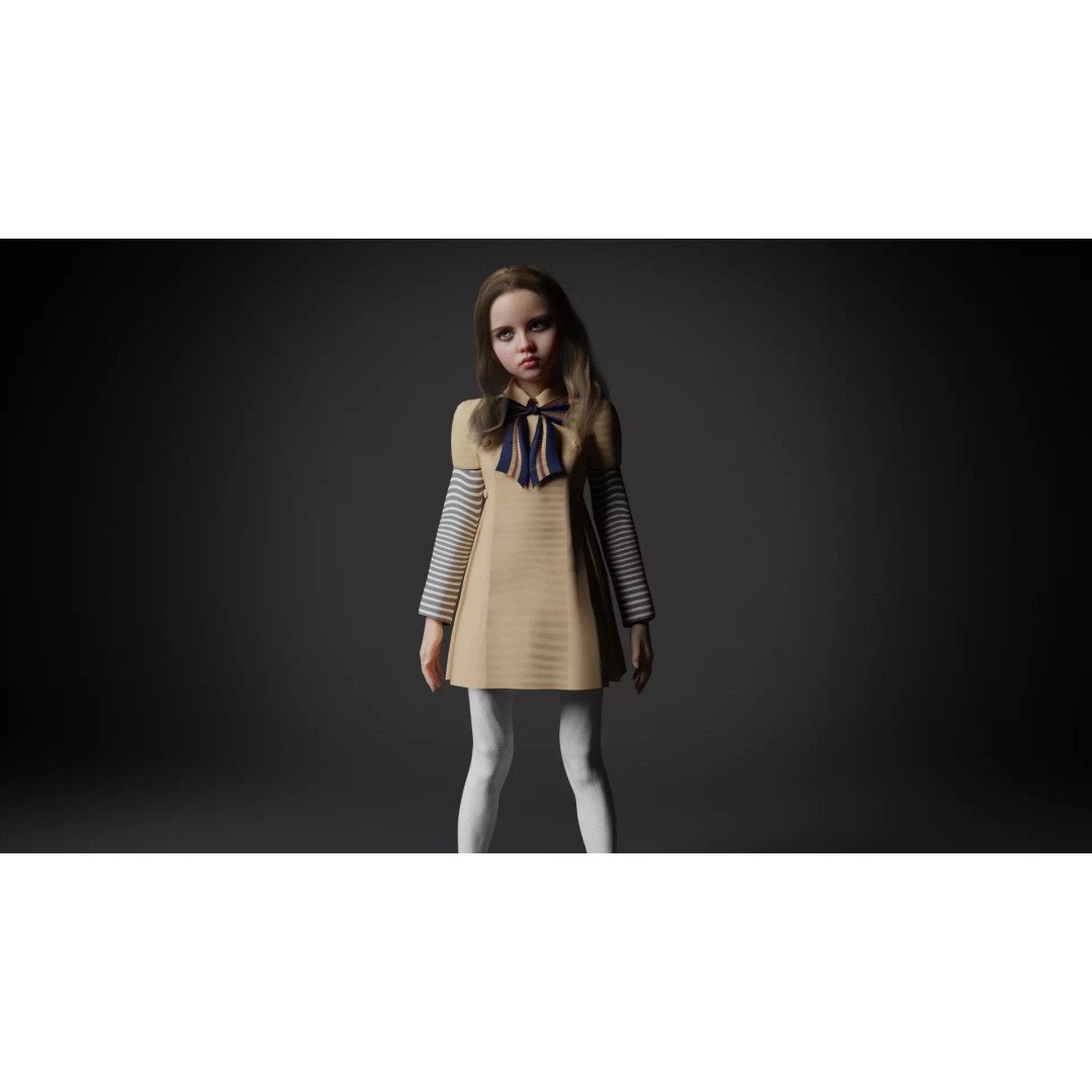 M3GAN 3D Model – Rigged Sci-Fi Character with PBR Textures, FBX - View 9